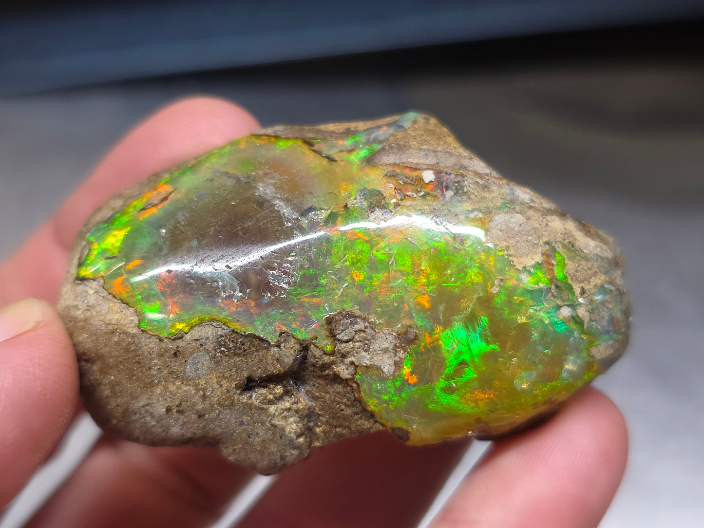 Ethiopian Polished Opal Specimen 190 Carat Gemstone #628