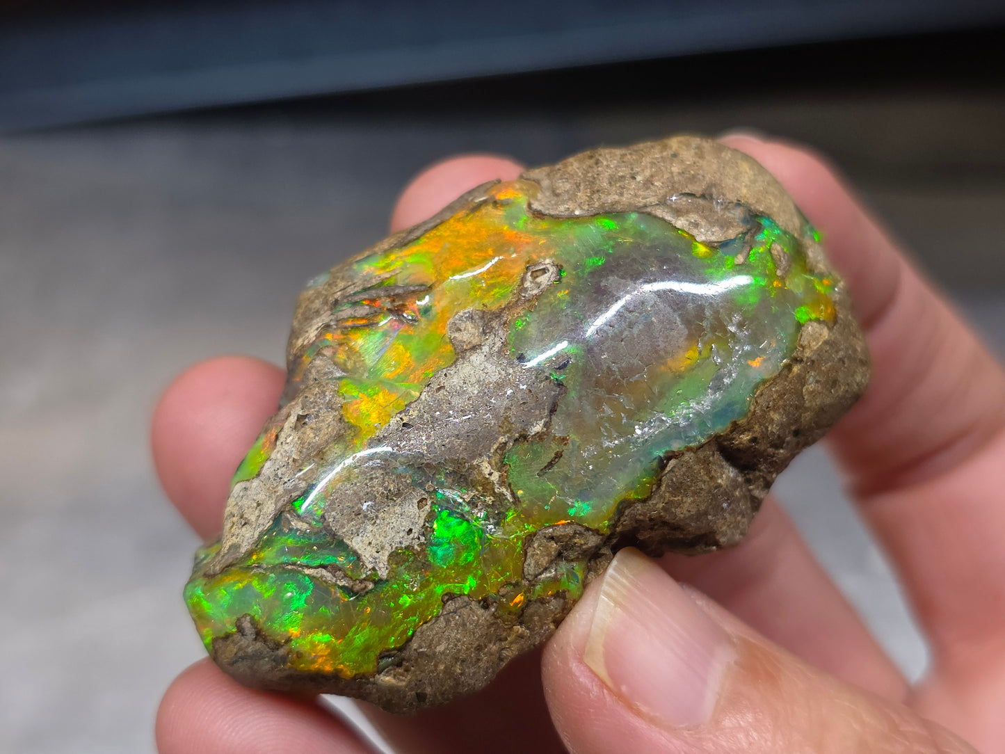 Ethiopian Polished Opal Specimen 190 Carat Gemstone #628