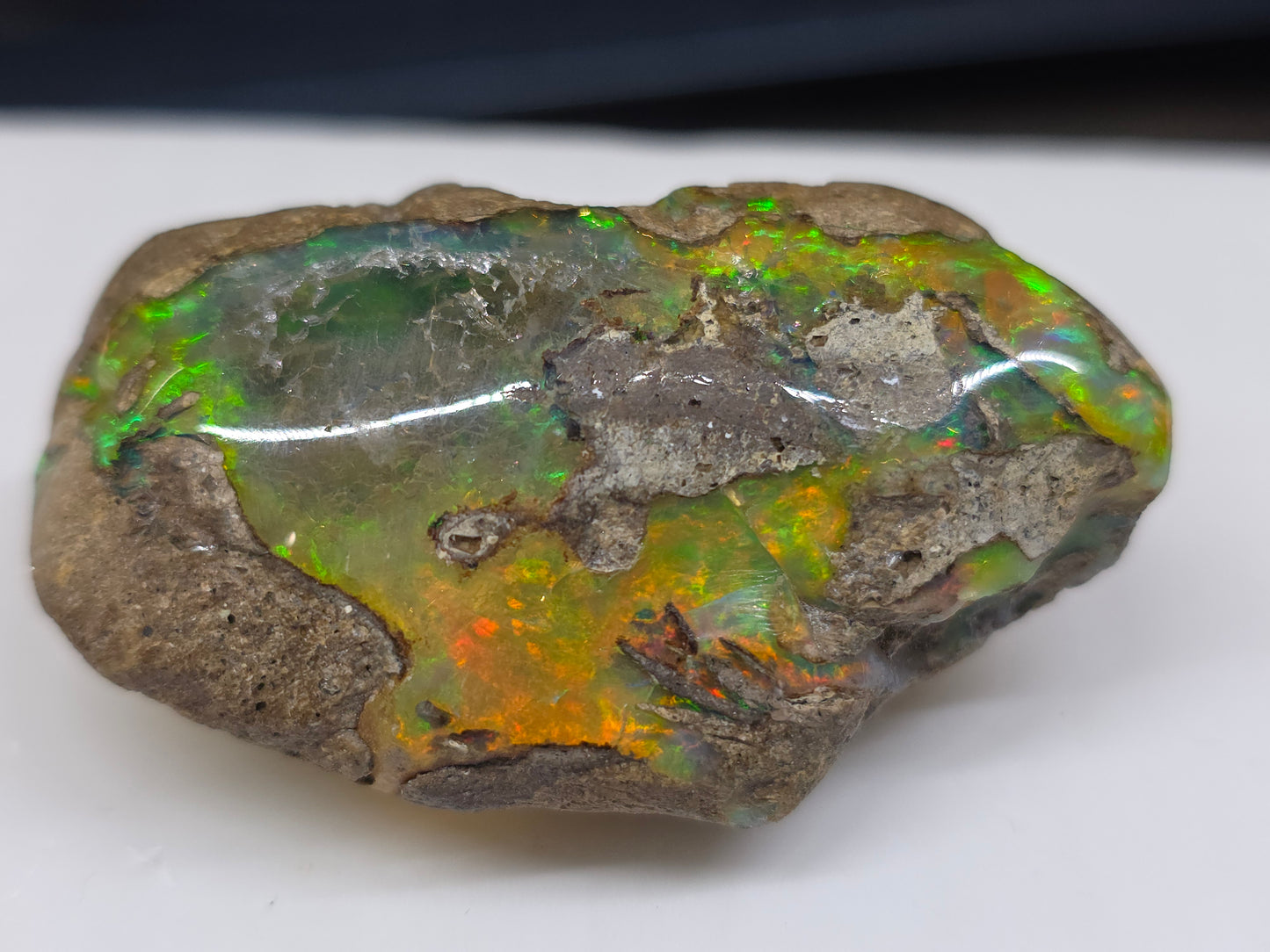 Ethiopian Polished Opal Specimen 190 Carat Gemstone #628