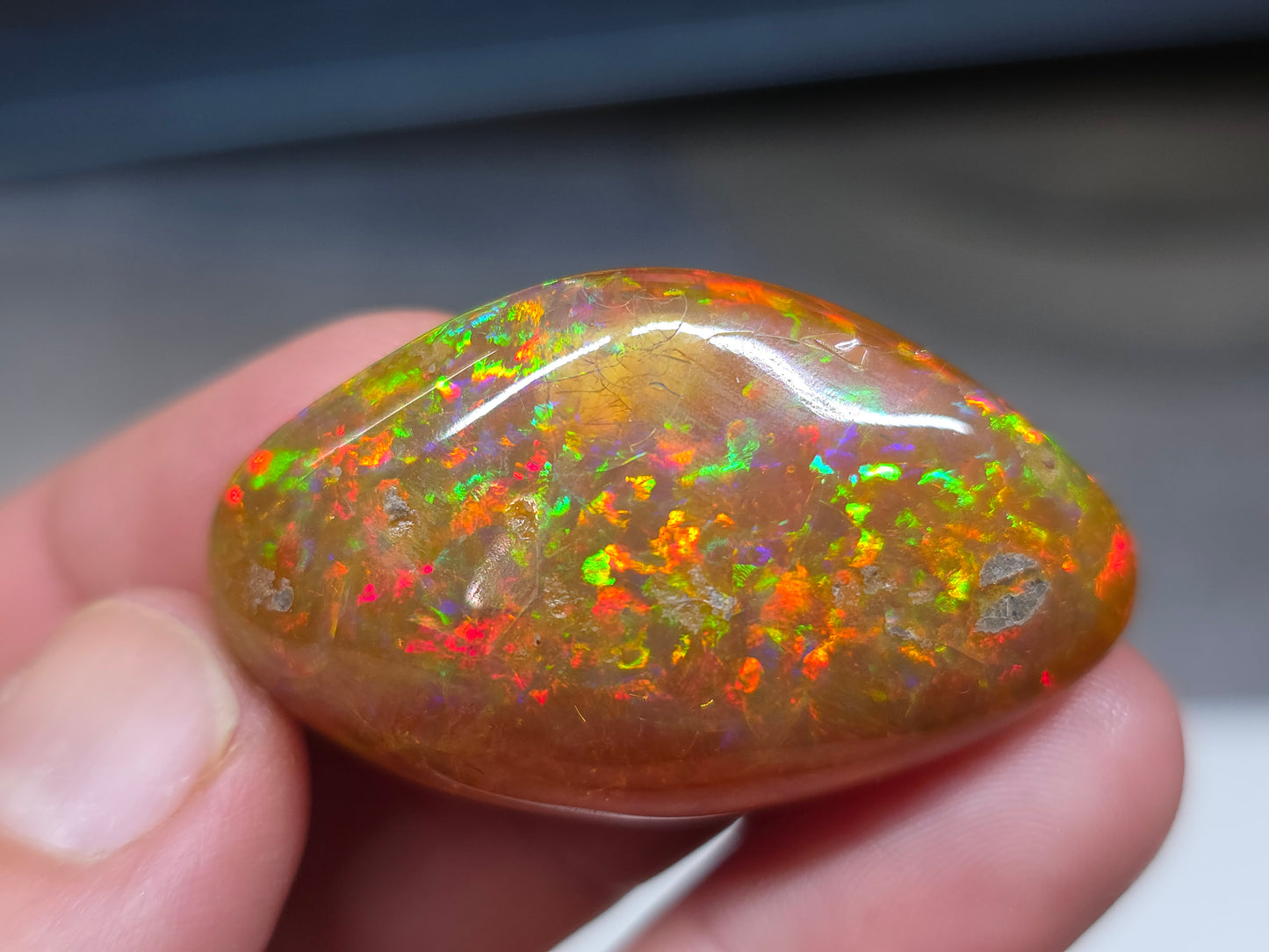 Ethiopian Polished Opal Specimen 51 Carat Gemstone #629