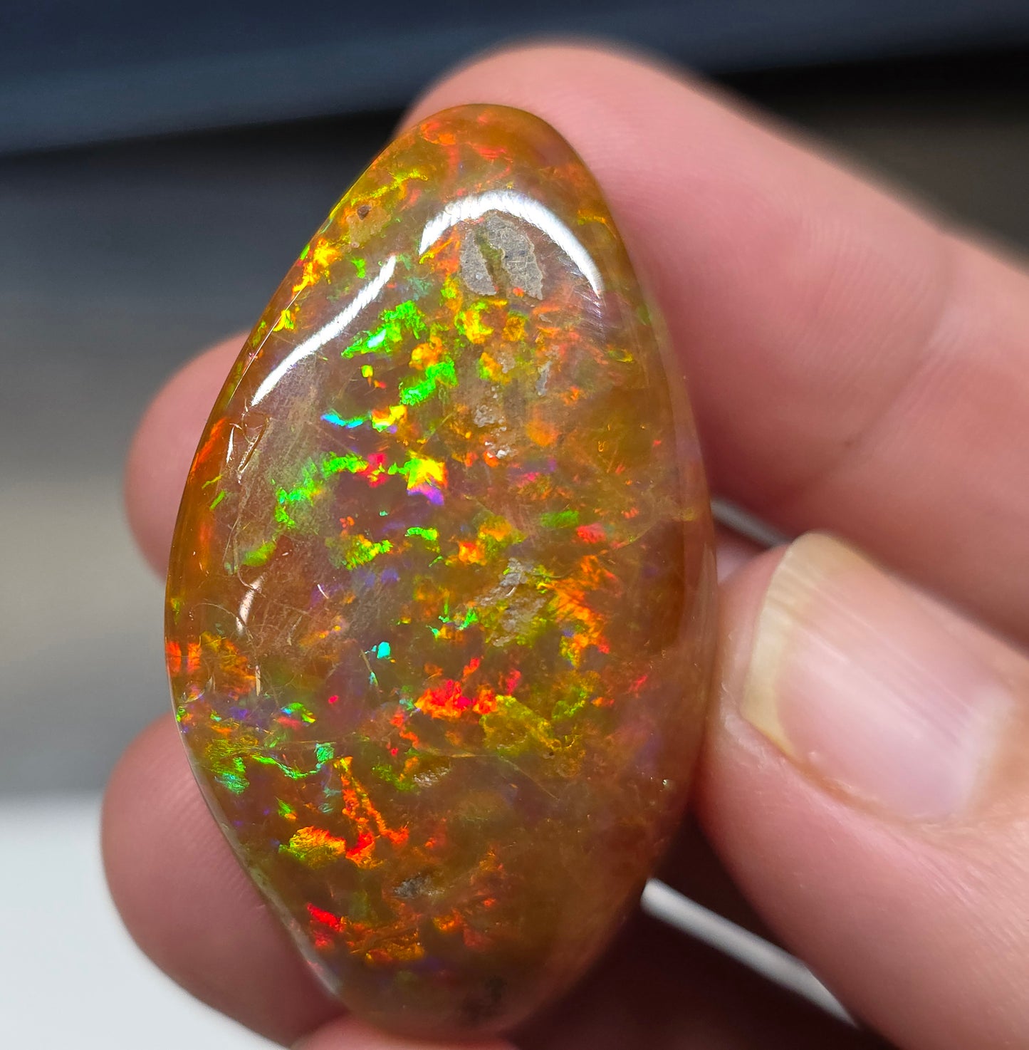 Ethiopian Polished Opal Specimen 51 Carat Gemstone #629