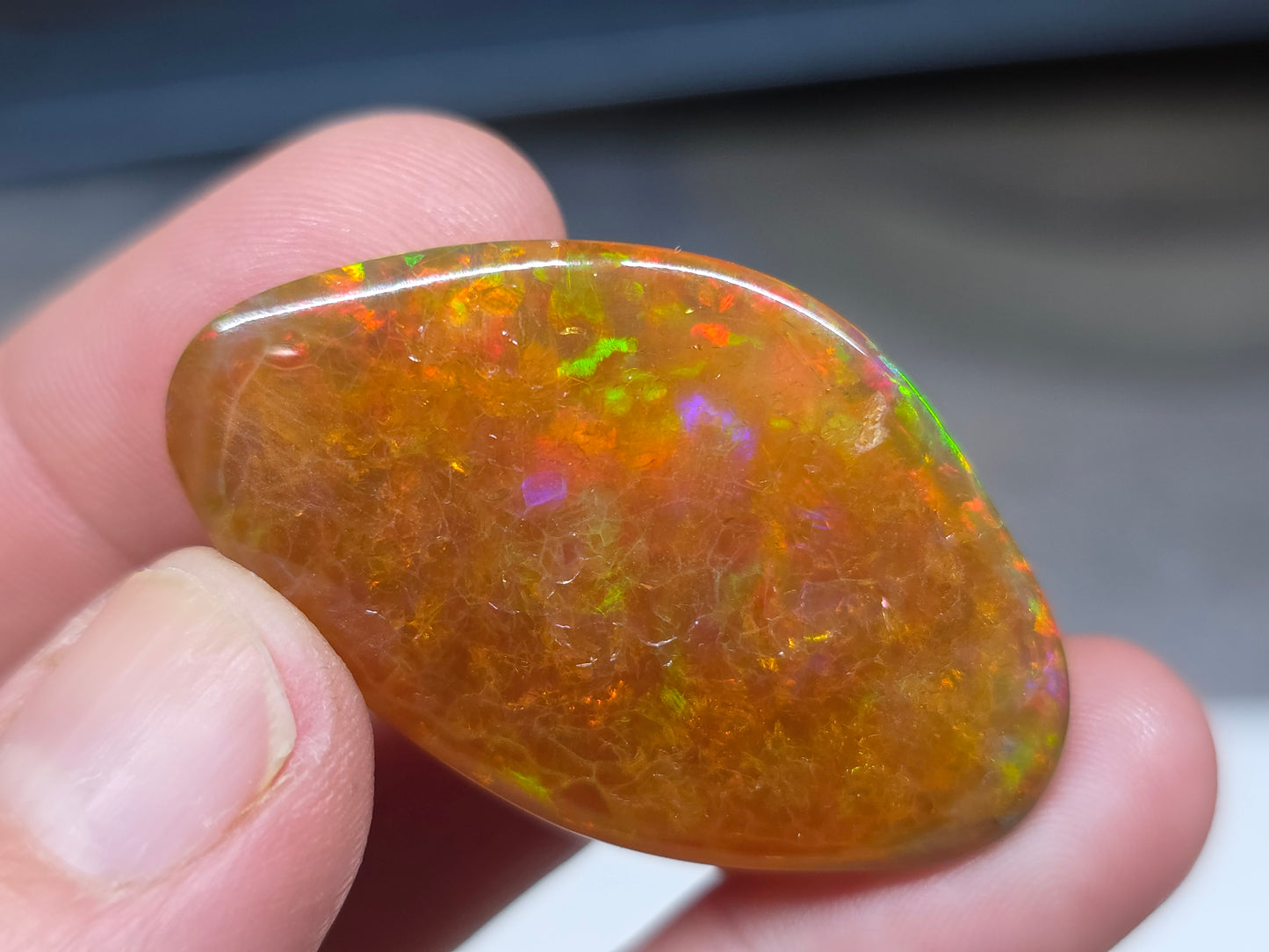 Ethiopian Polished Opal Specimen 51 Carat Gemstone #629