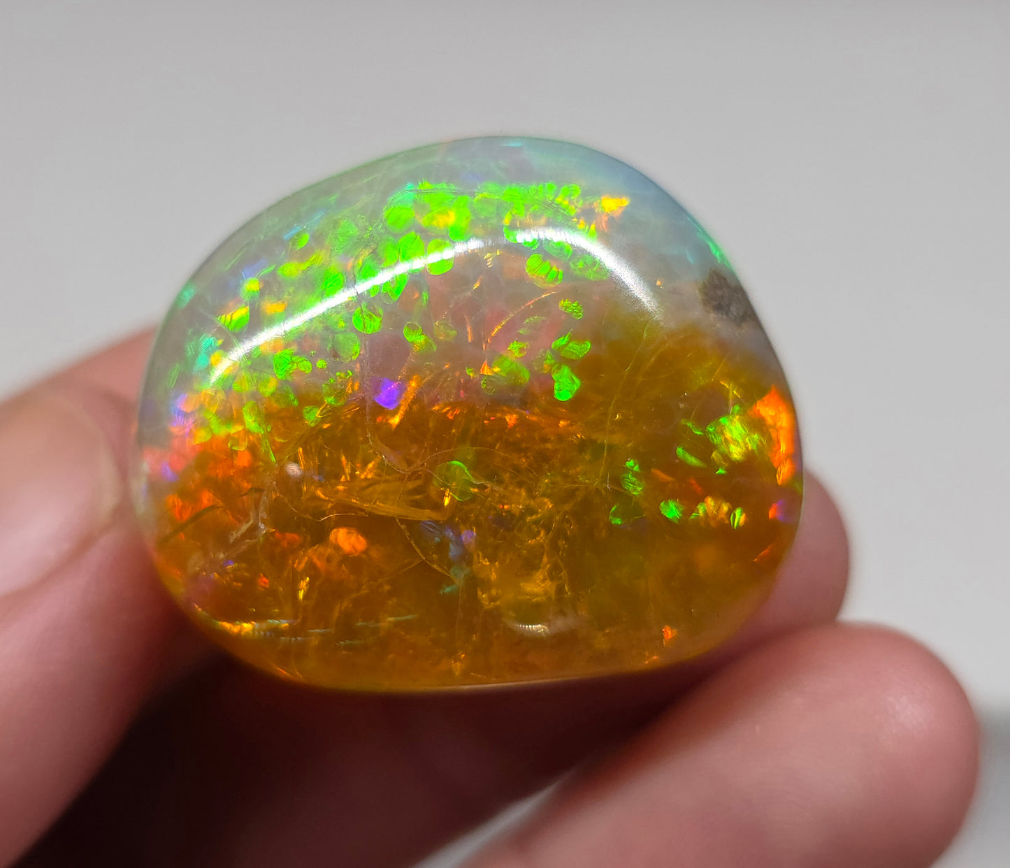 Ethiopian Polished Opal Specimen 77 Carat Gemstone #630