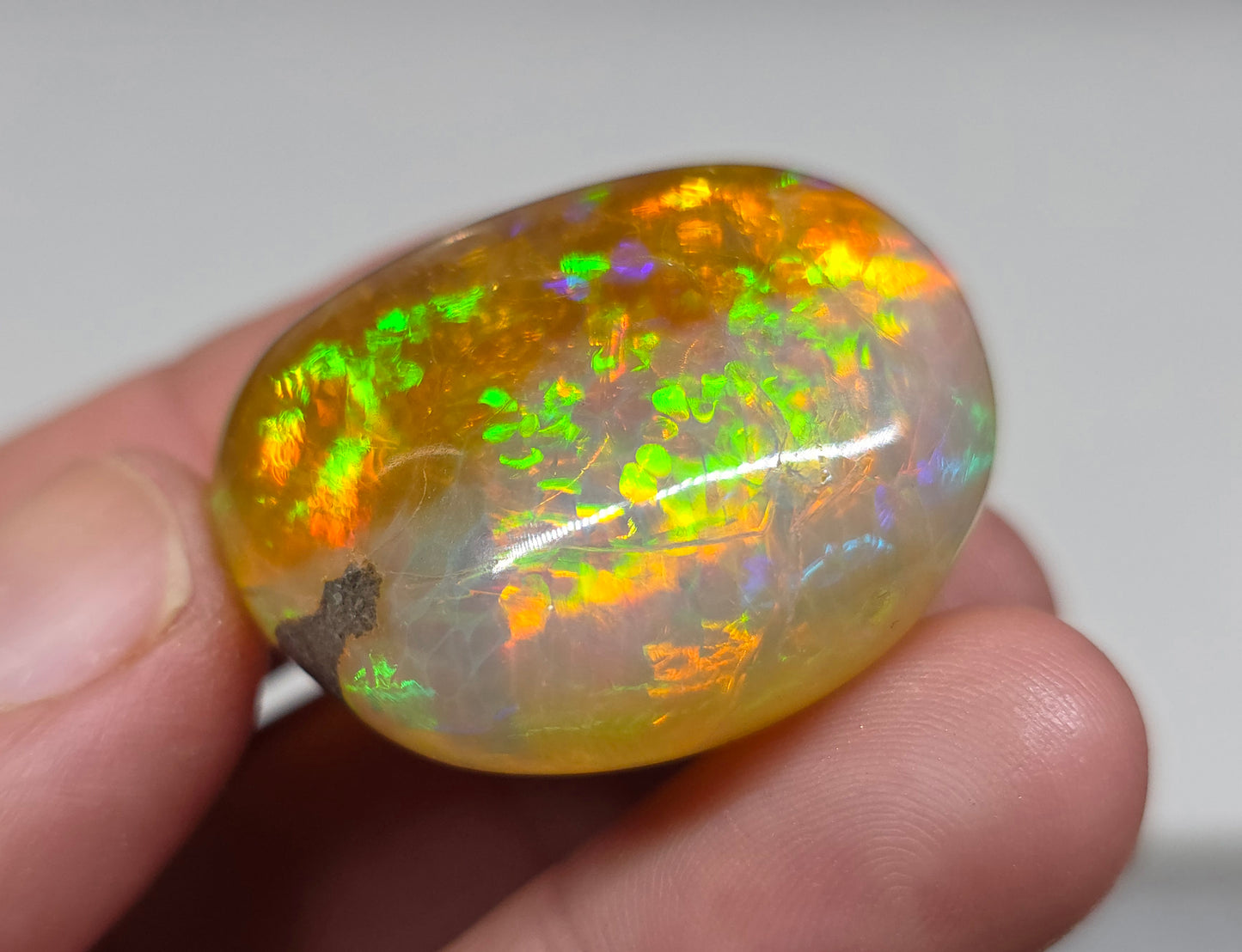 Ethiopian Polished Opal Specimen 77 Carat Gemstone #630