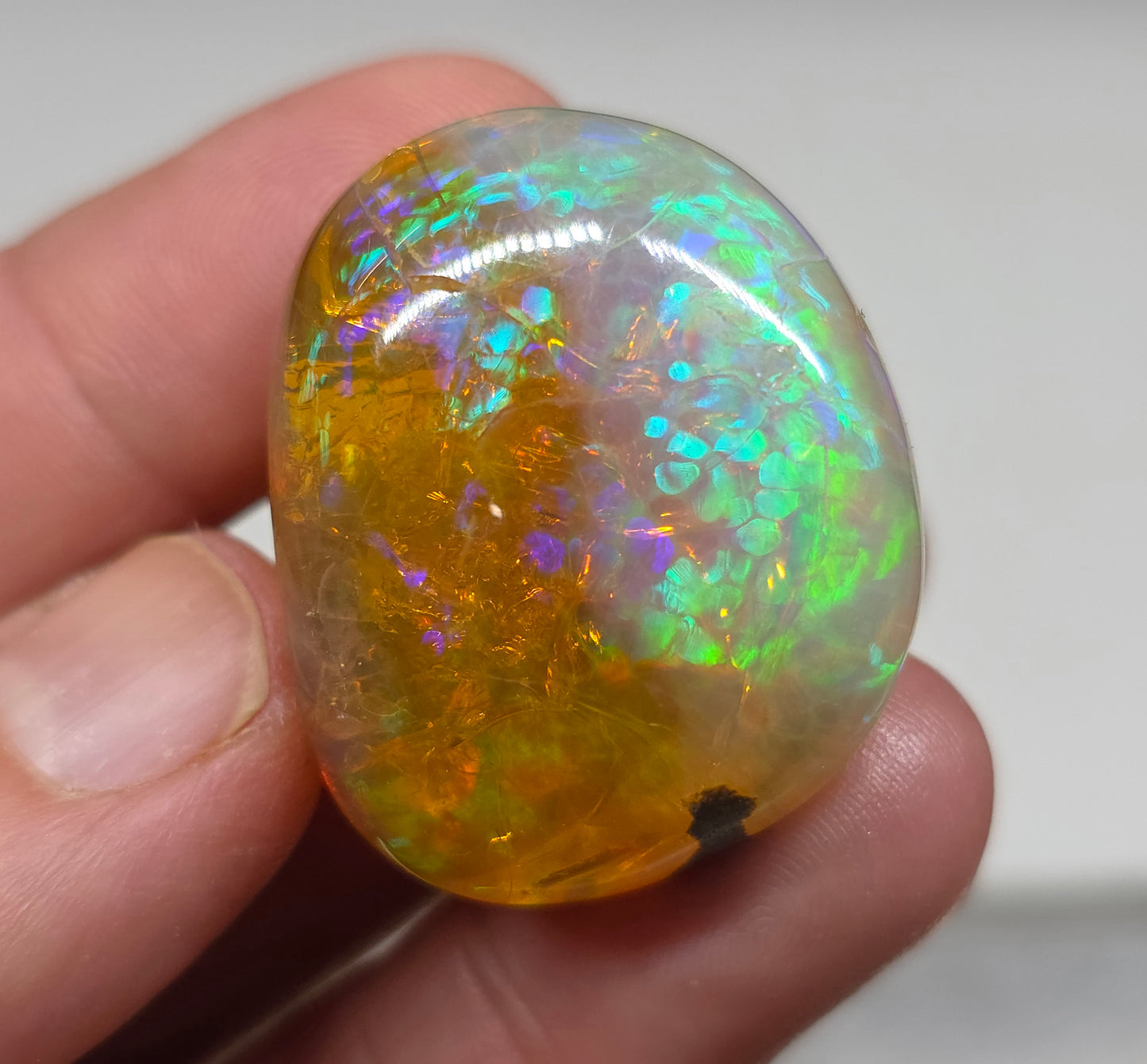 Ethiopian Polished Opal Specimen 77 Carat Gemstone #630