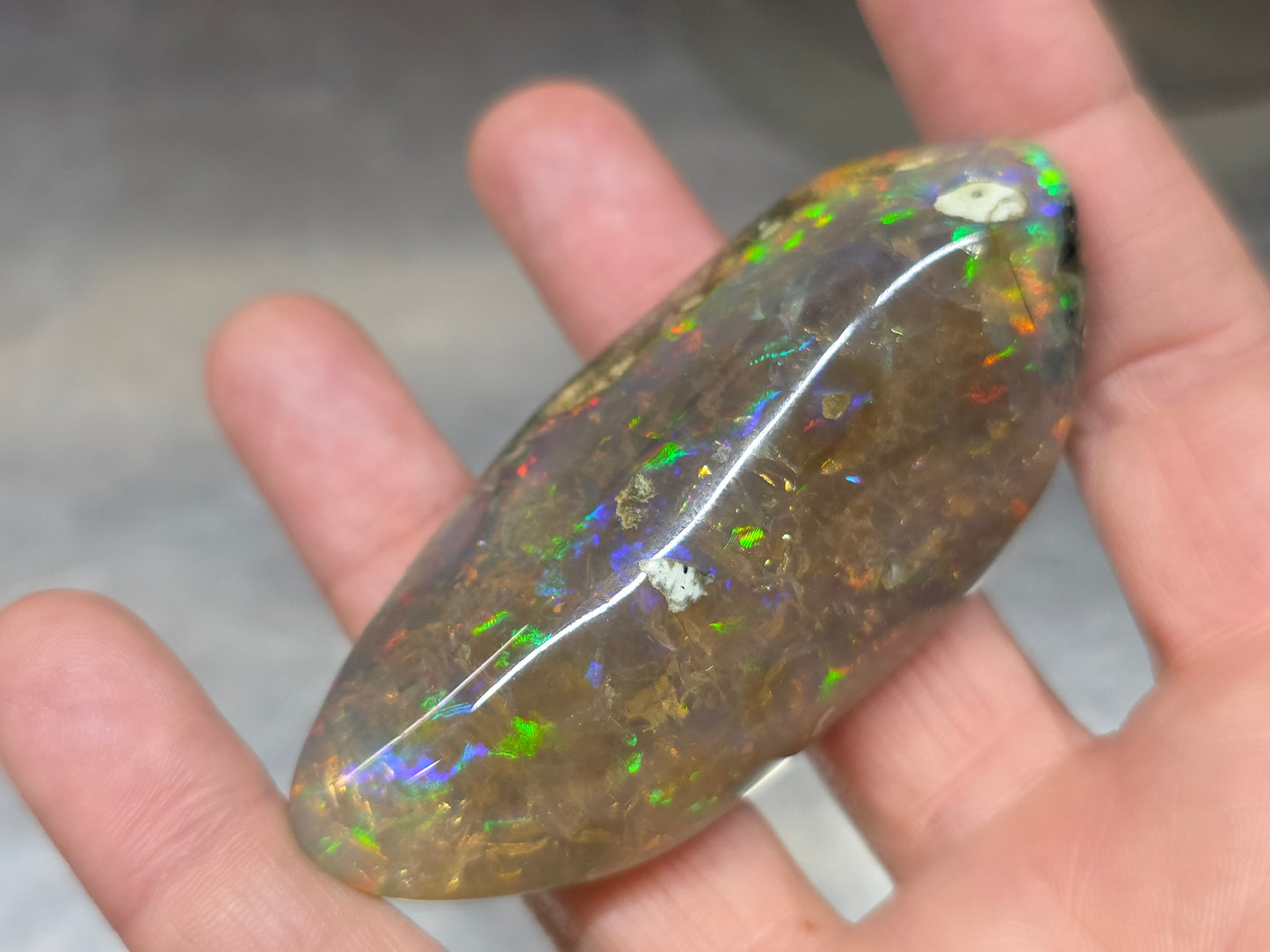 Ethiopian Polished Opal Specimen 294 Carat Gemstone #631