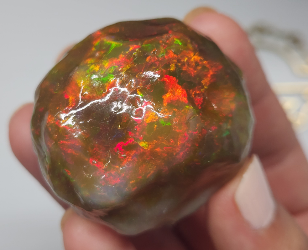 Natural Ethiopian Carved & Polished Opal Specimen #499