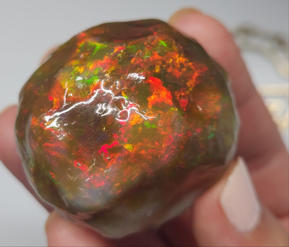 Natural Ethiopian Carved & Polished Opal Specimen #499