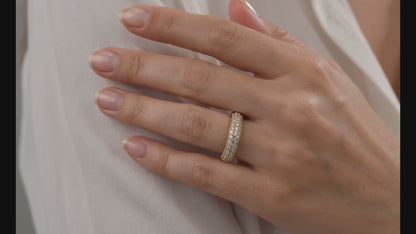 White Gemstone Eternity Band #648