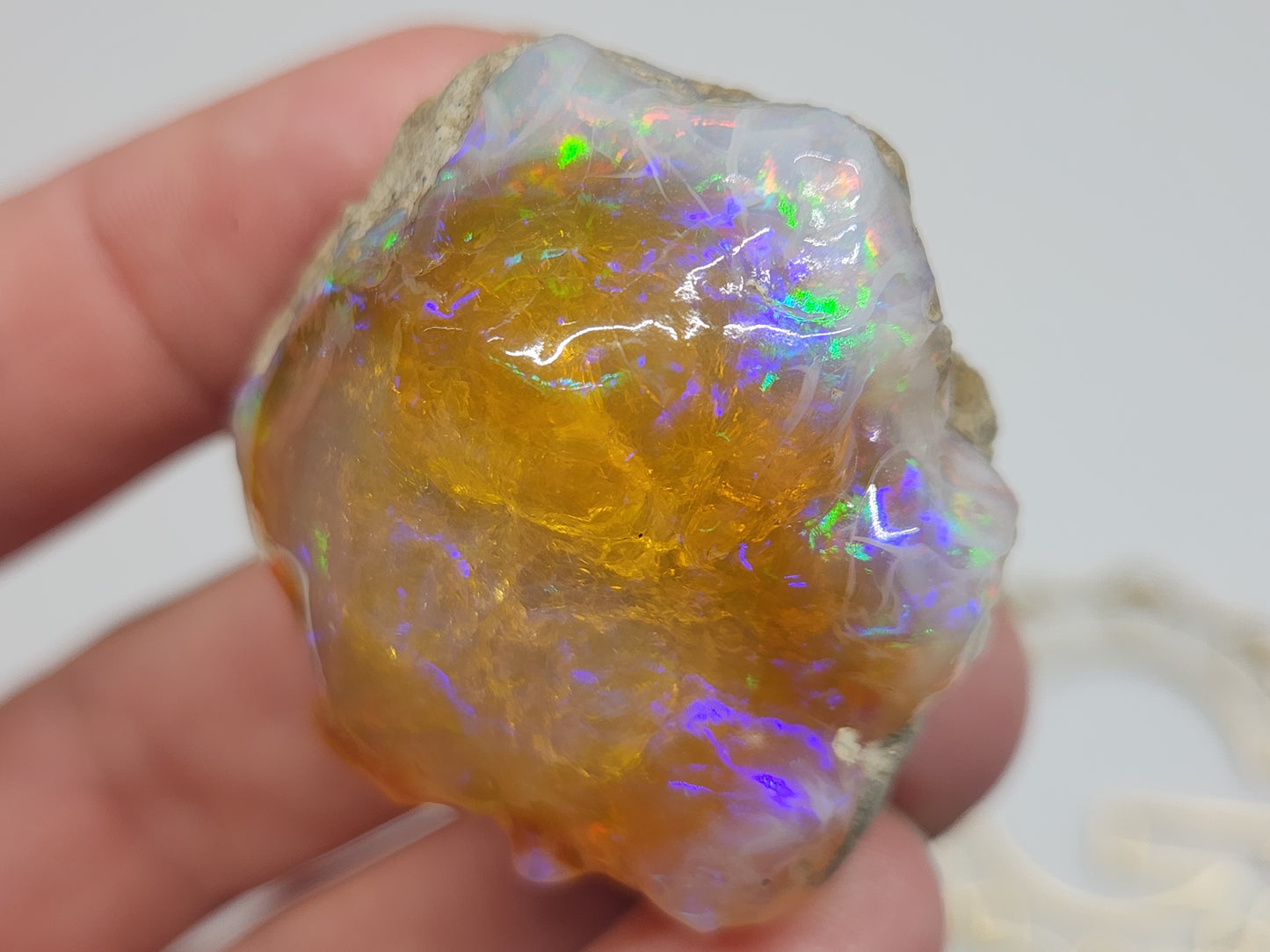 Natural Ethiopian Carved & Polished Opal Specimen #500