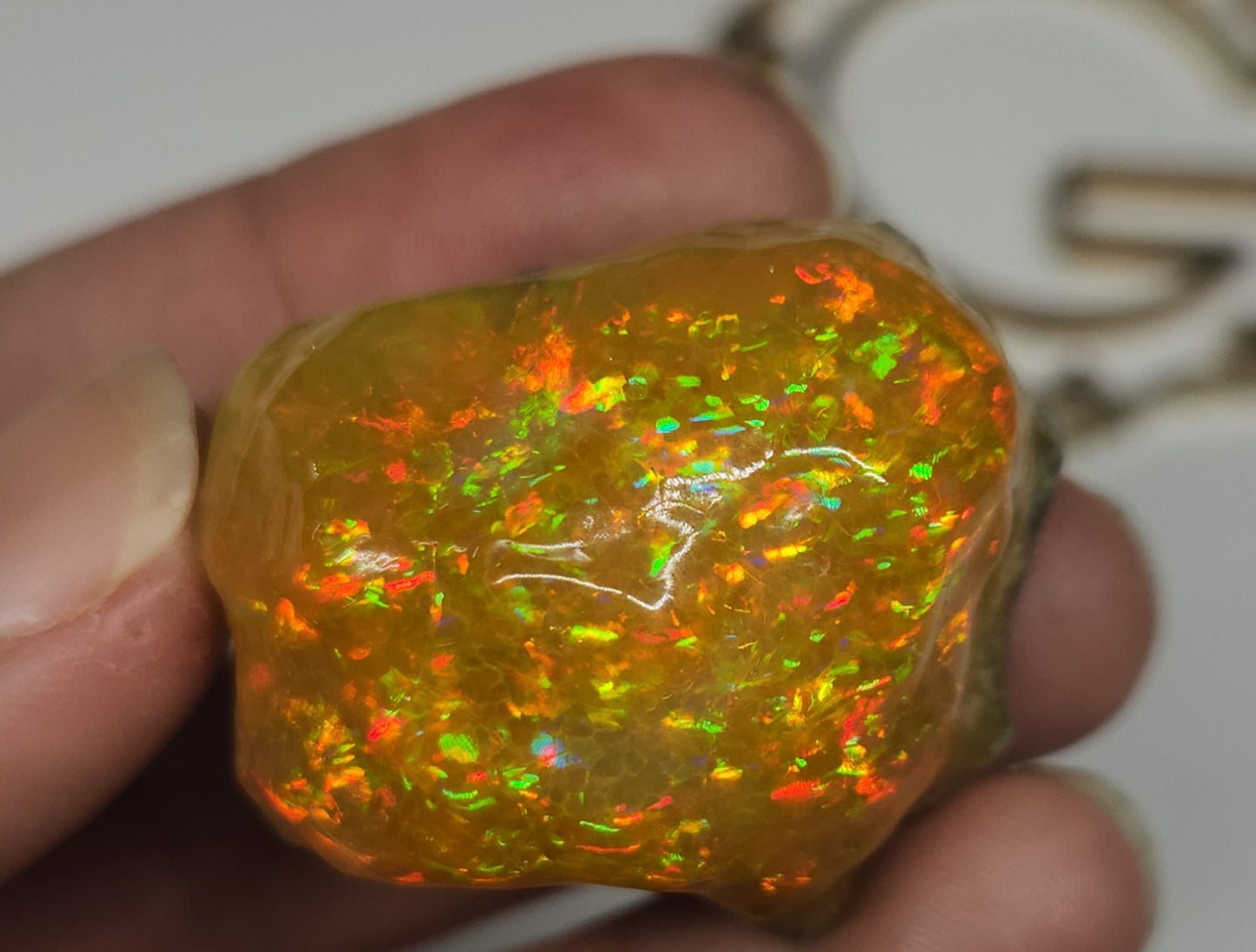 Natural Ethiopian Carved & Polished Opal Specimen #494