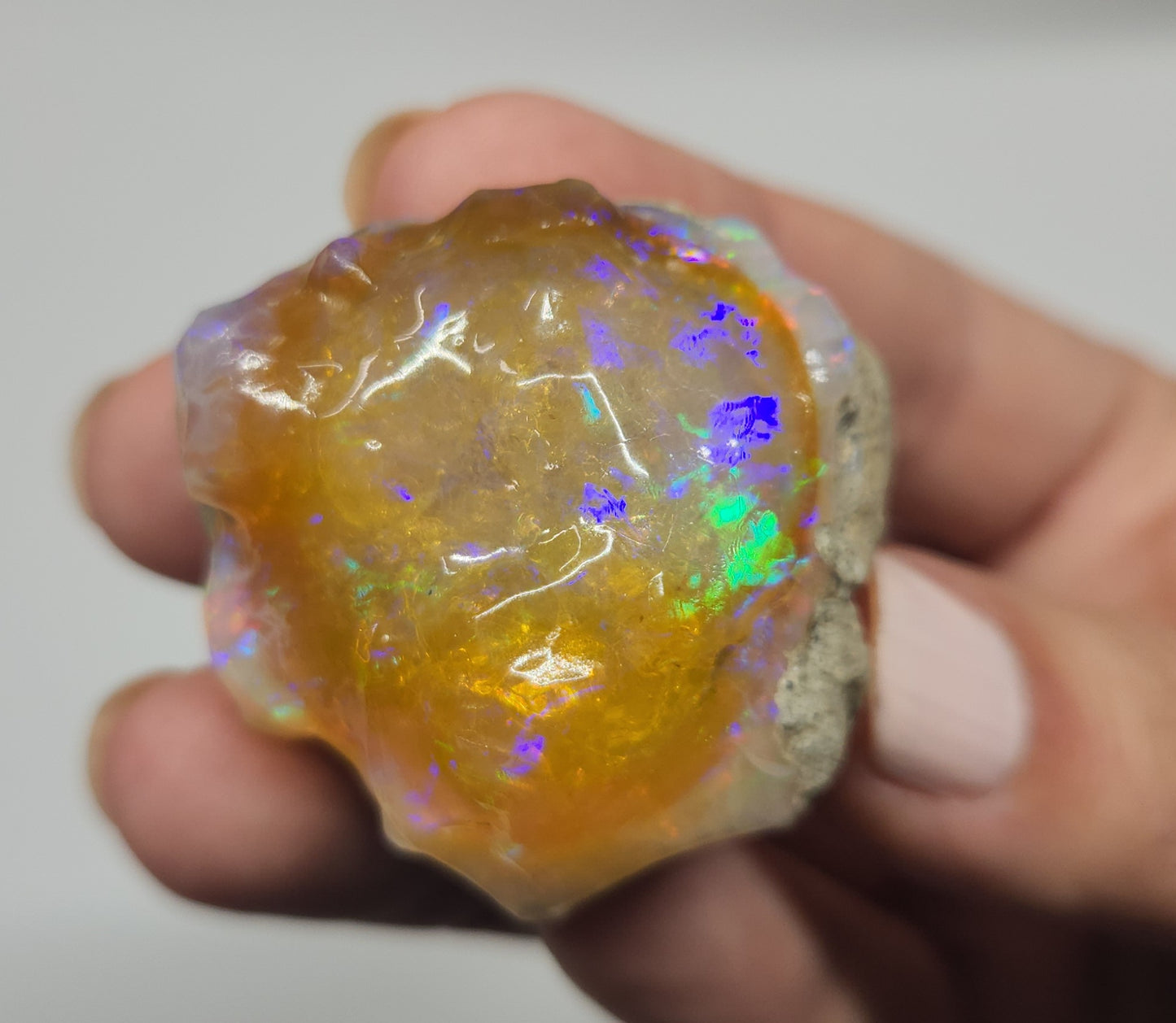 Natural Ethiopian Carved & Polished Opal Specimen #500