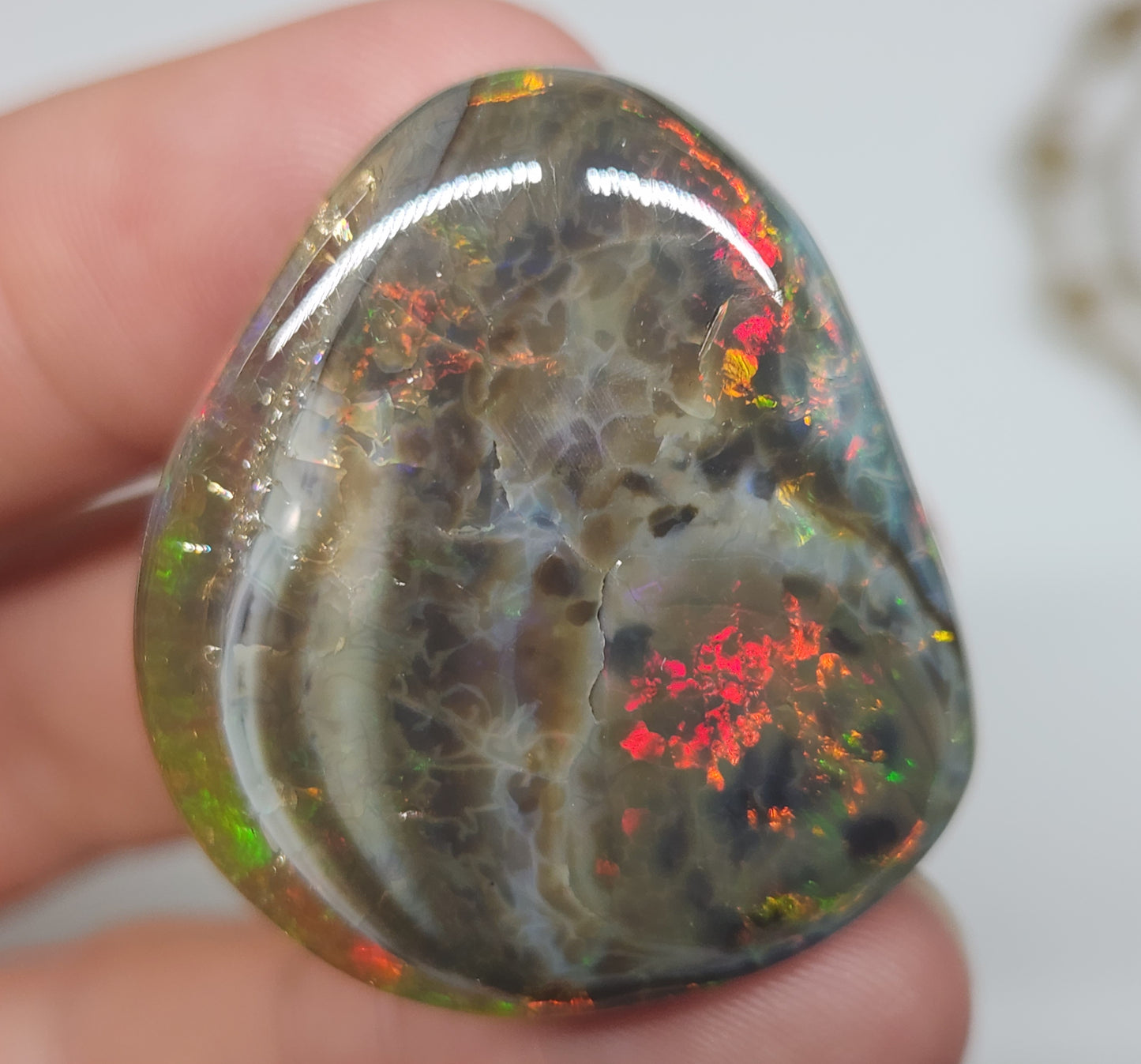 Natural Ethiopian Carved & Polished Opal Specimen #506