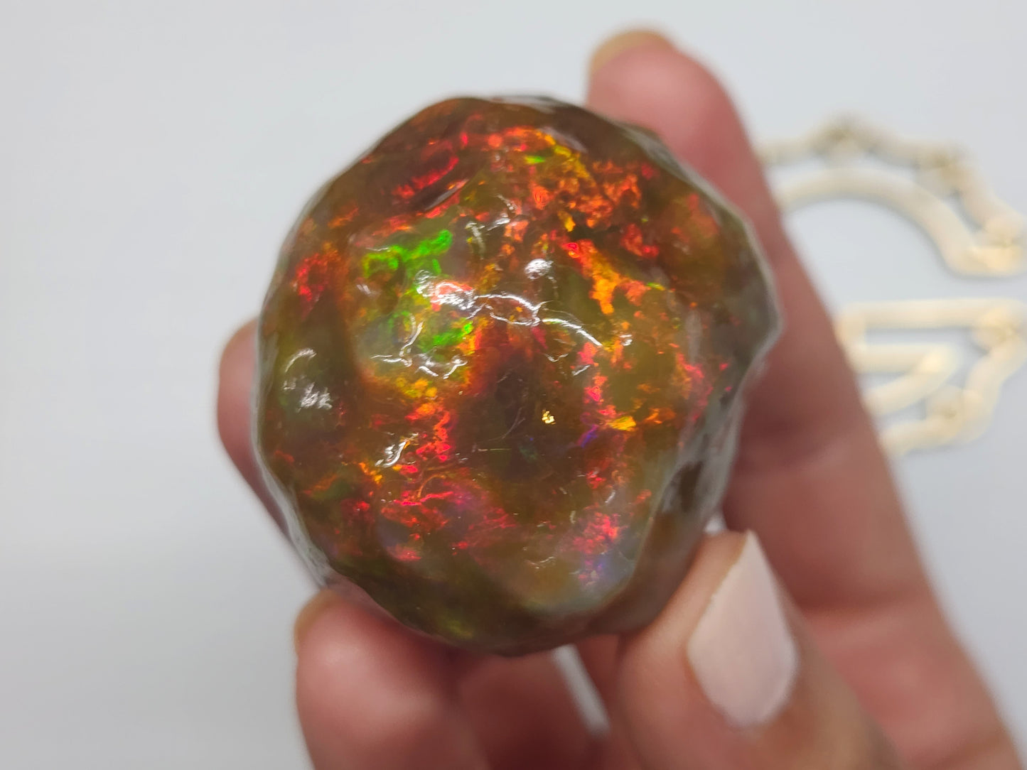 Natural Ethiopian Carved & Polished Opal Specimen #499