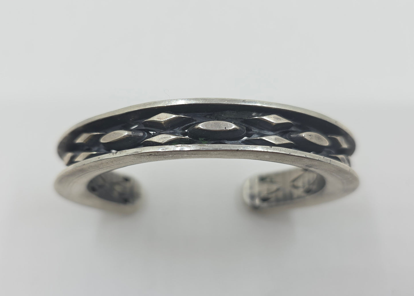 Rustic Sterling Silver Cuff Bracelet #602