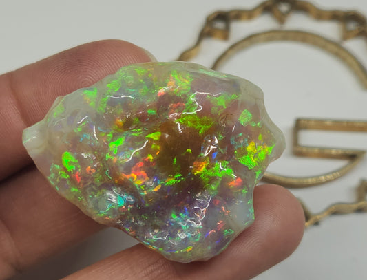 Natural Ethiopian Carved & Polished Opal Specimen #496