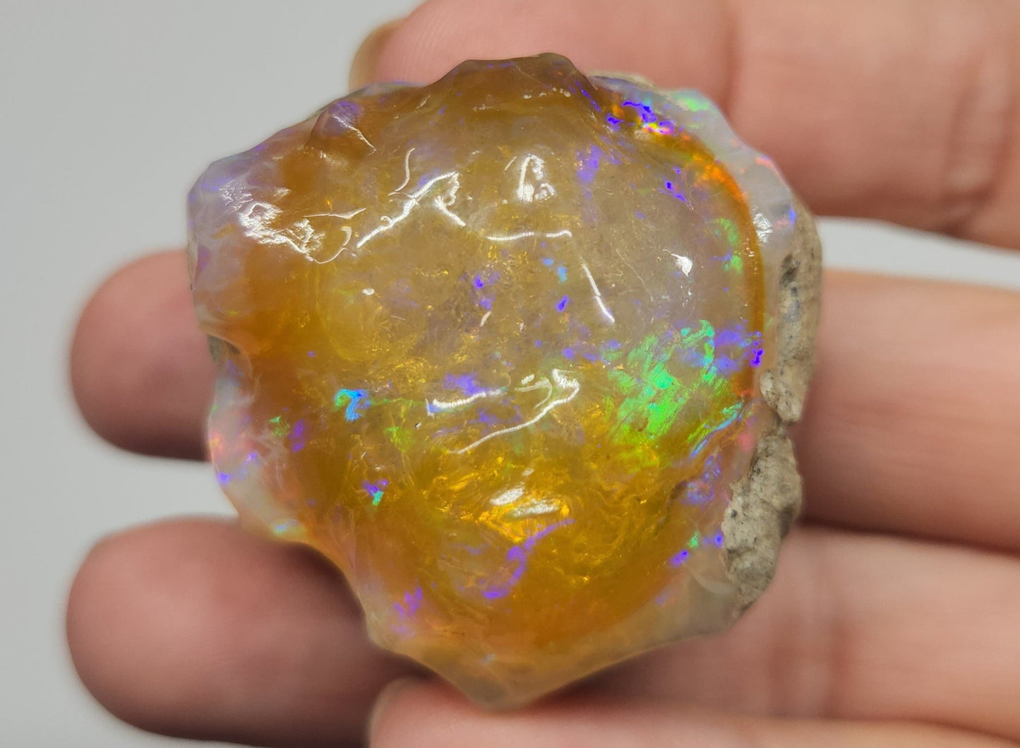 Natural Ethiopian Carved & Polished Opal Specimen #500