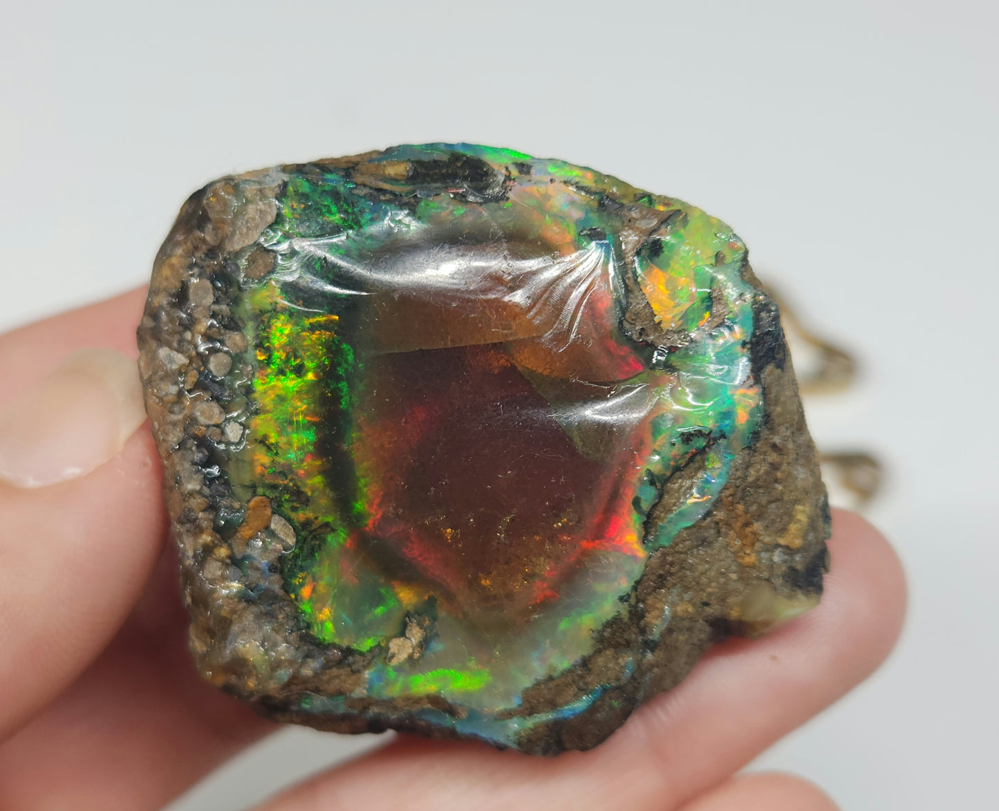 Natural Ethiopian Carved & Polished Opal Specimen #495