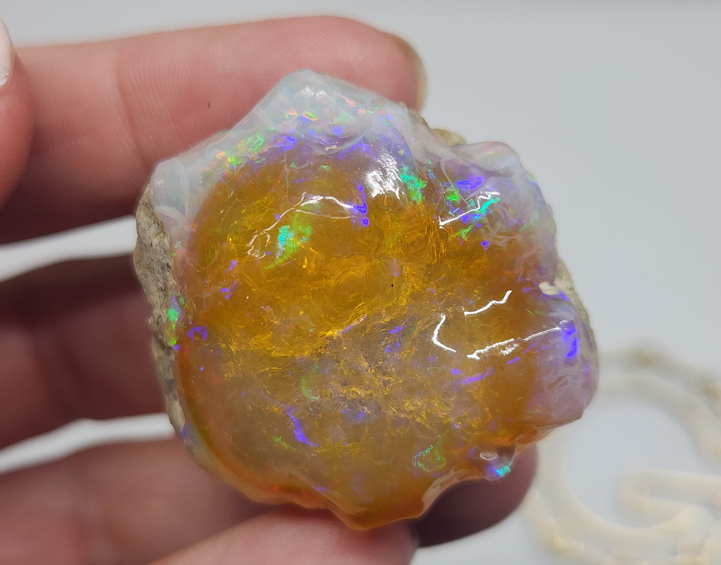 Natural Ethiopian Carved & Polished Opal Specimen #500