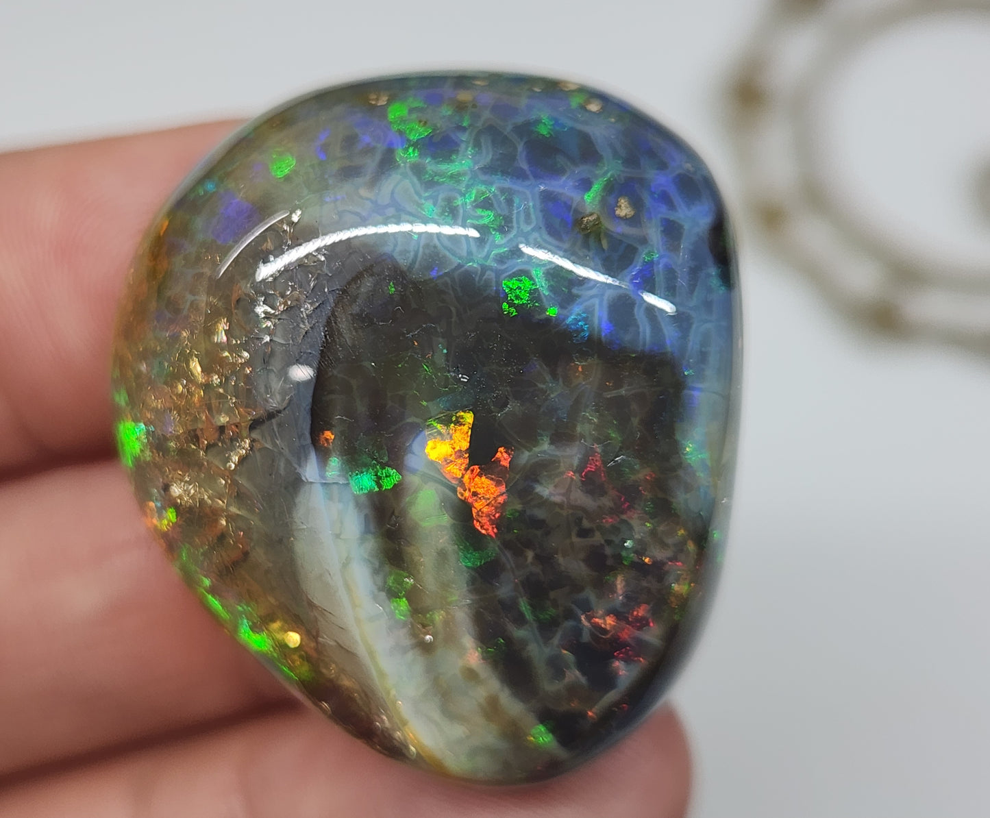 Natural Ethiopian Carved & Polished Opal Specimen #506