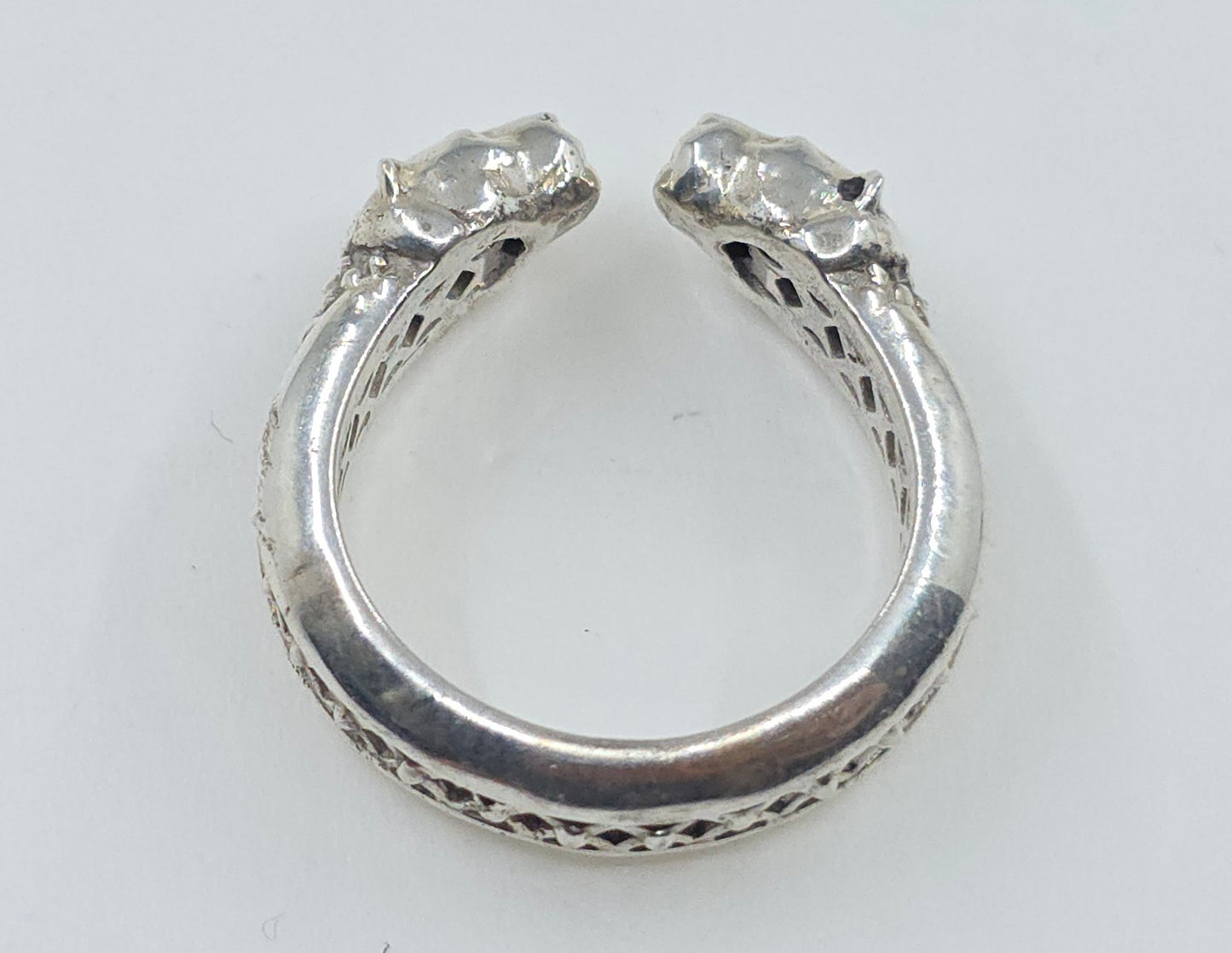 Sterling Silver Panther Ring Unisex Jewelry #608