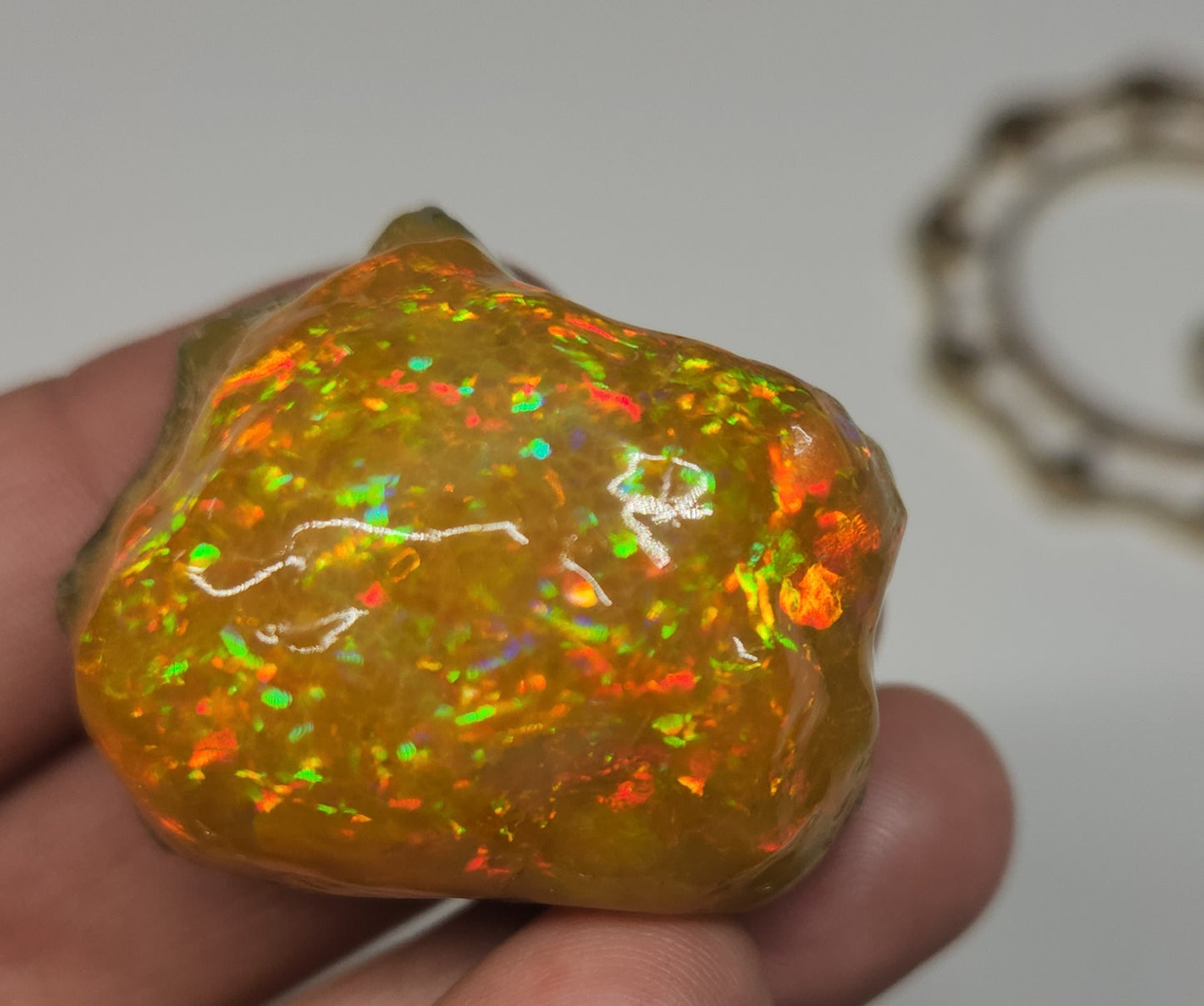 Natural Ethiopian Carved & Polished Opal Specimen #494