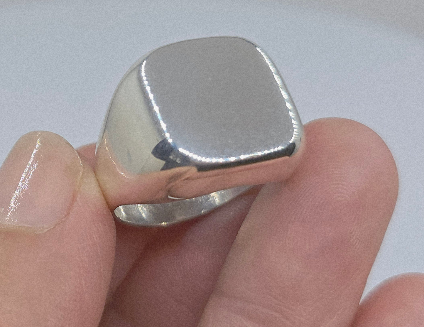 Sterling Silver Cube Ring - Unisex design #618