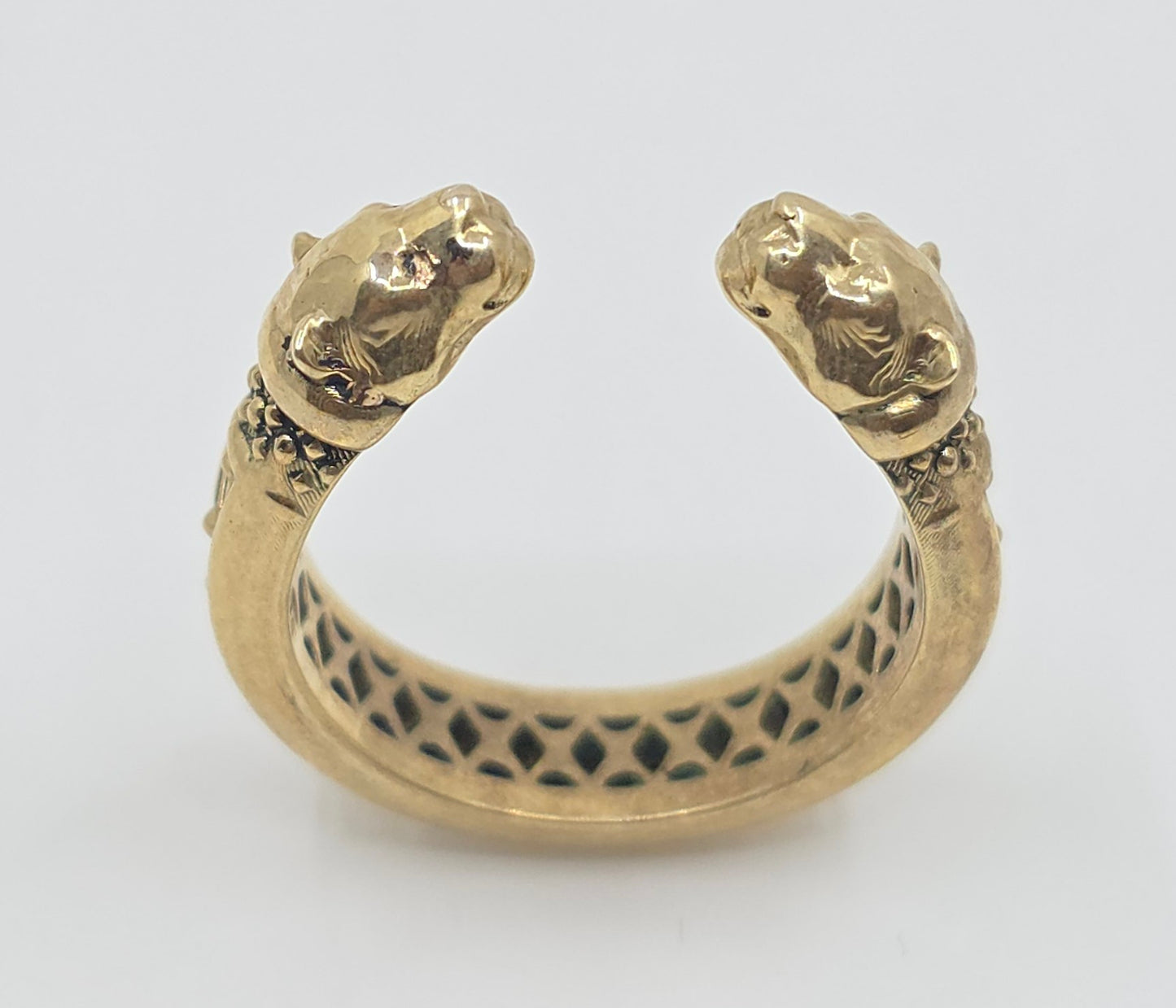 Brass Panther Ring Unisex Jewelry #607