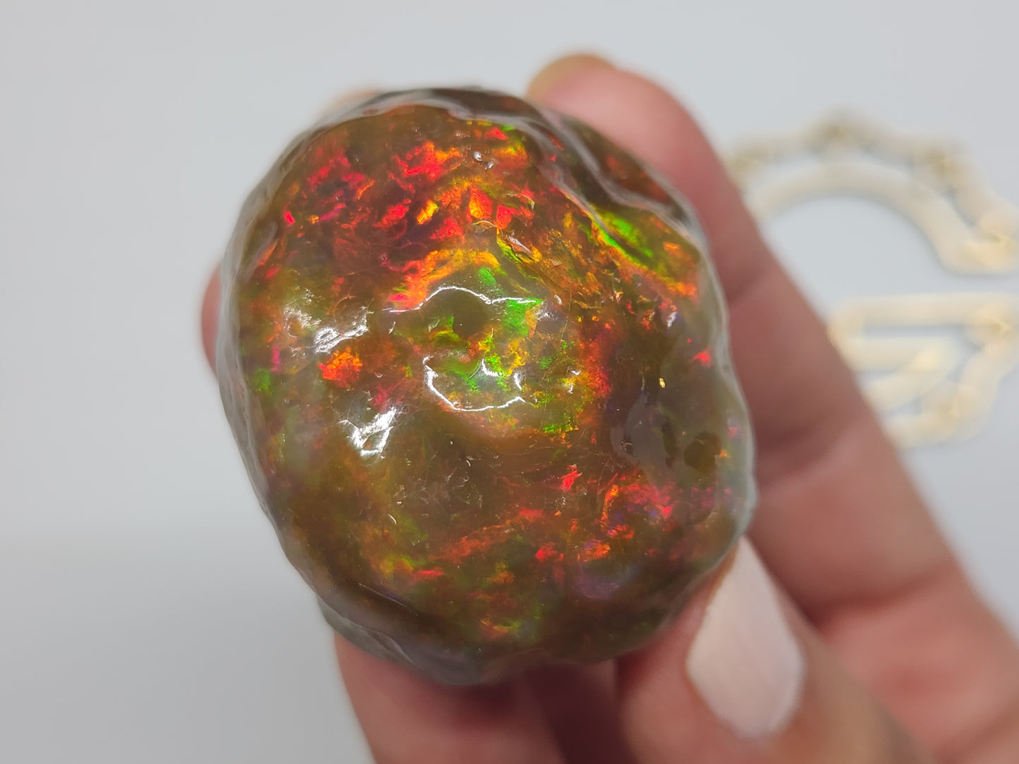 Natural Ethiopian Carved & Polished Opal Specimen #499