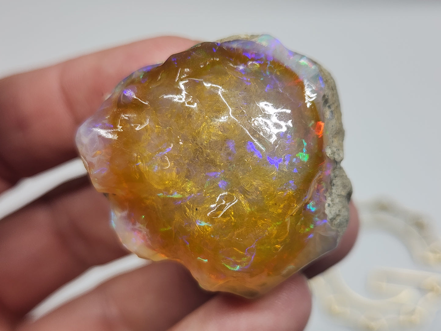 Natural Ethiopian Carved & Polished Opal Specimen #500