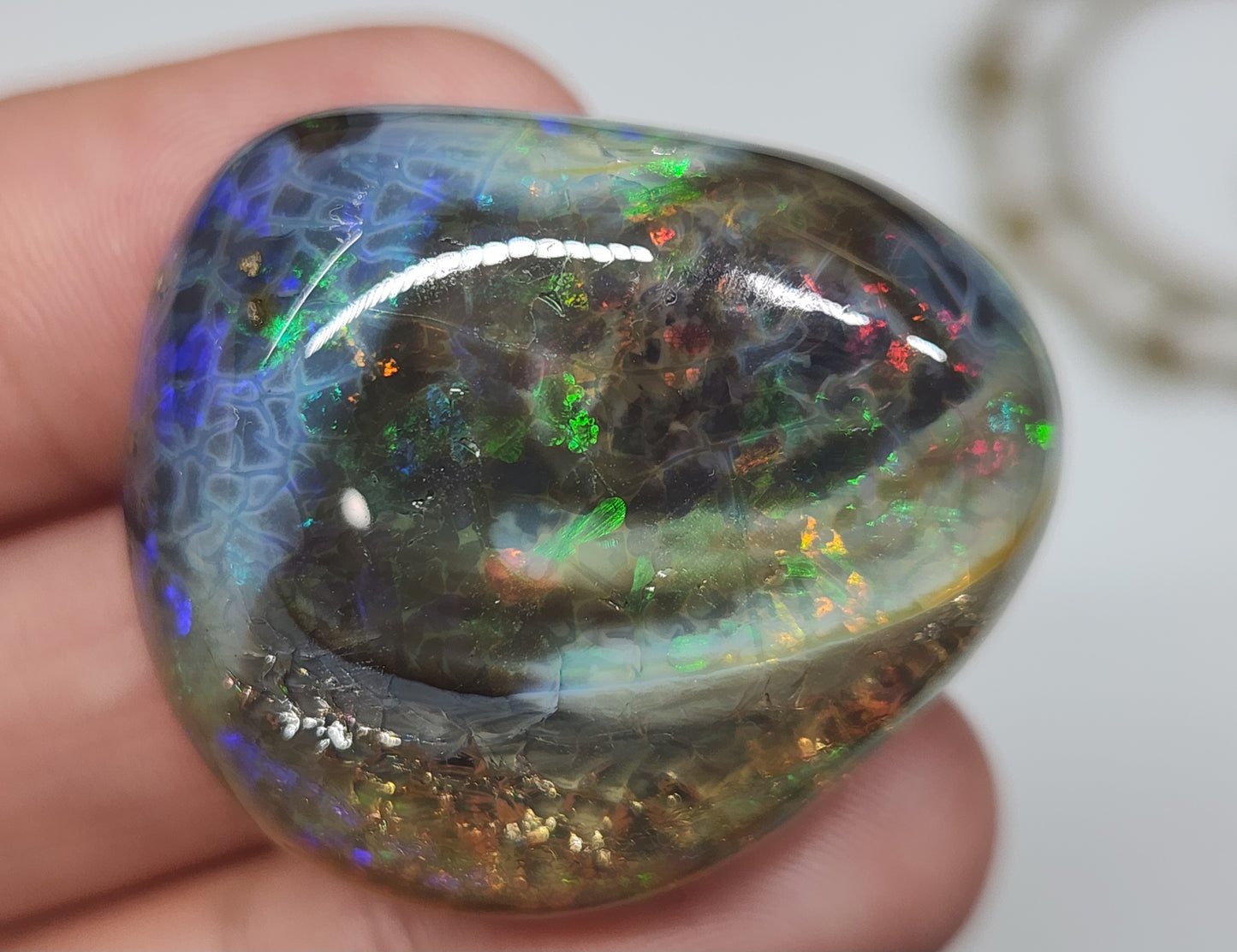 Natural Ethiopian Carved & Polished Opal Specimen #506