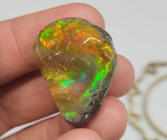 Natural Ethiopian Carved & Polished Opal Specimen #507