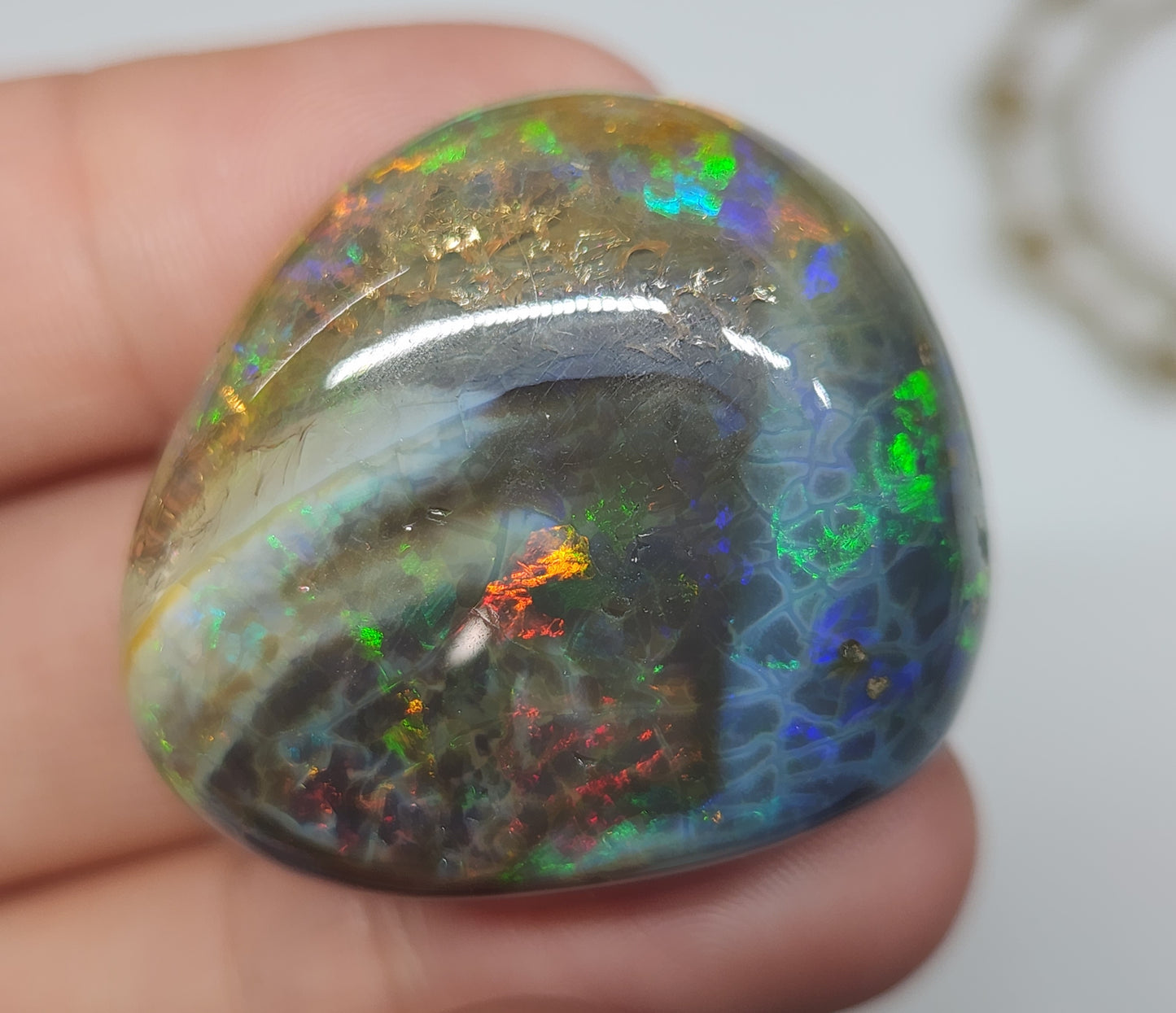 Natural Ethiopian Carved & Polished Opal Specimen #506