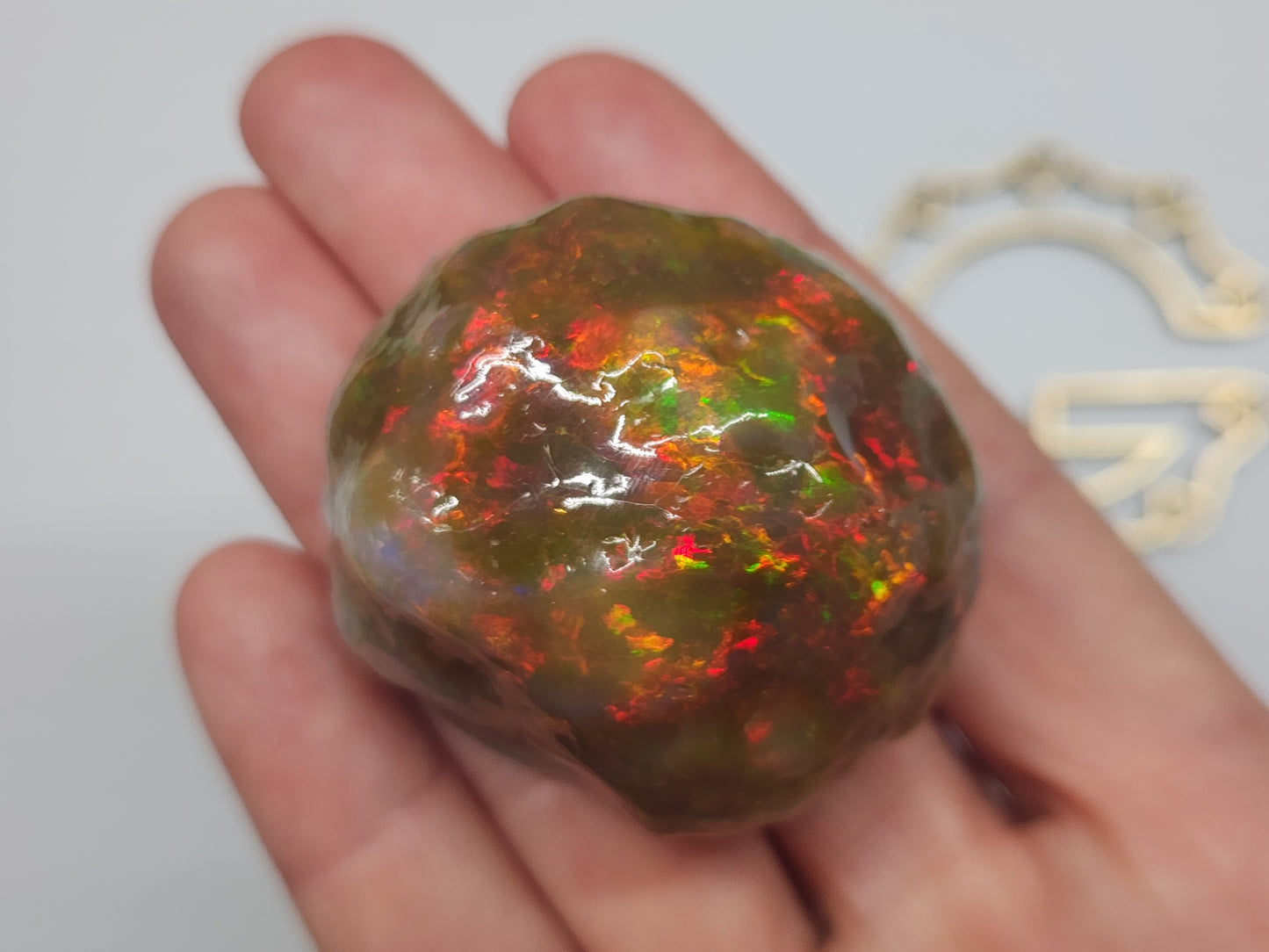 Natural Ethiopian Carved & Polished Opal Specimen #499