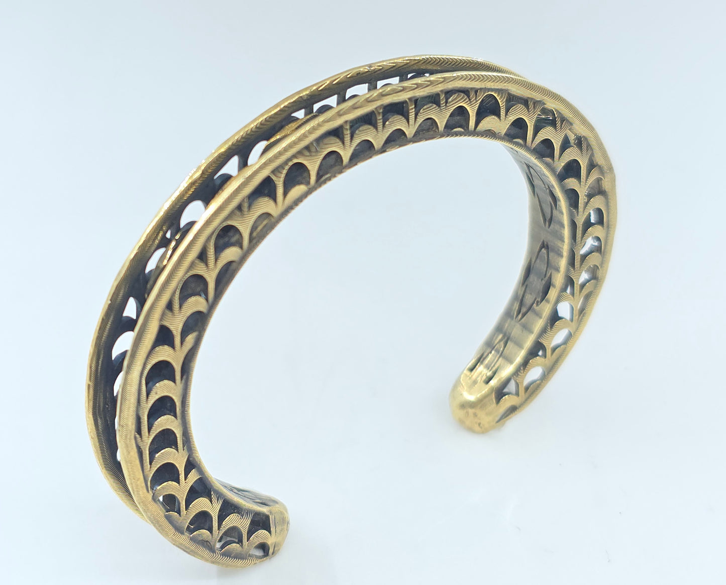 Rustic Sterling Silver Cuff Bracelet #603