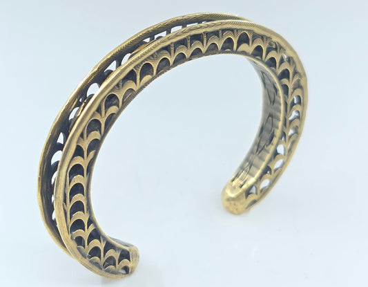 Rustic Sterling Silver Cuff Bracelet #603