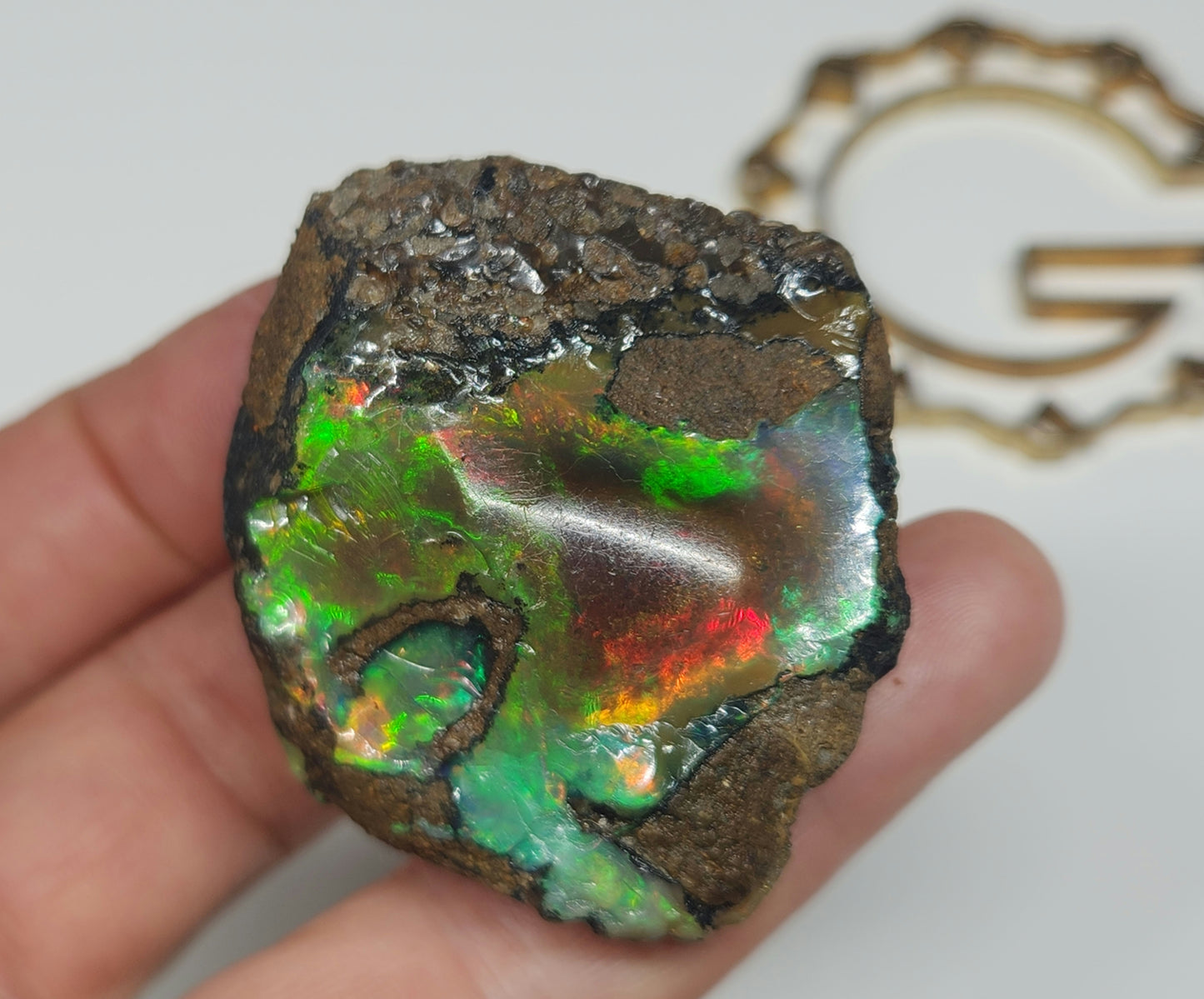 Natural Ethiopian Carved & Polished Opal Specimen #495