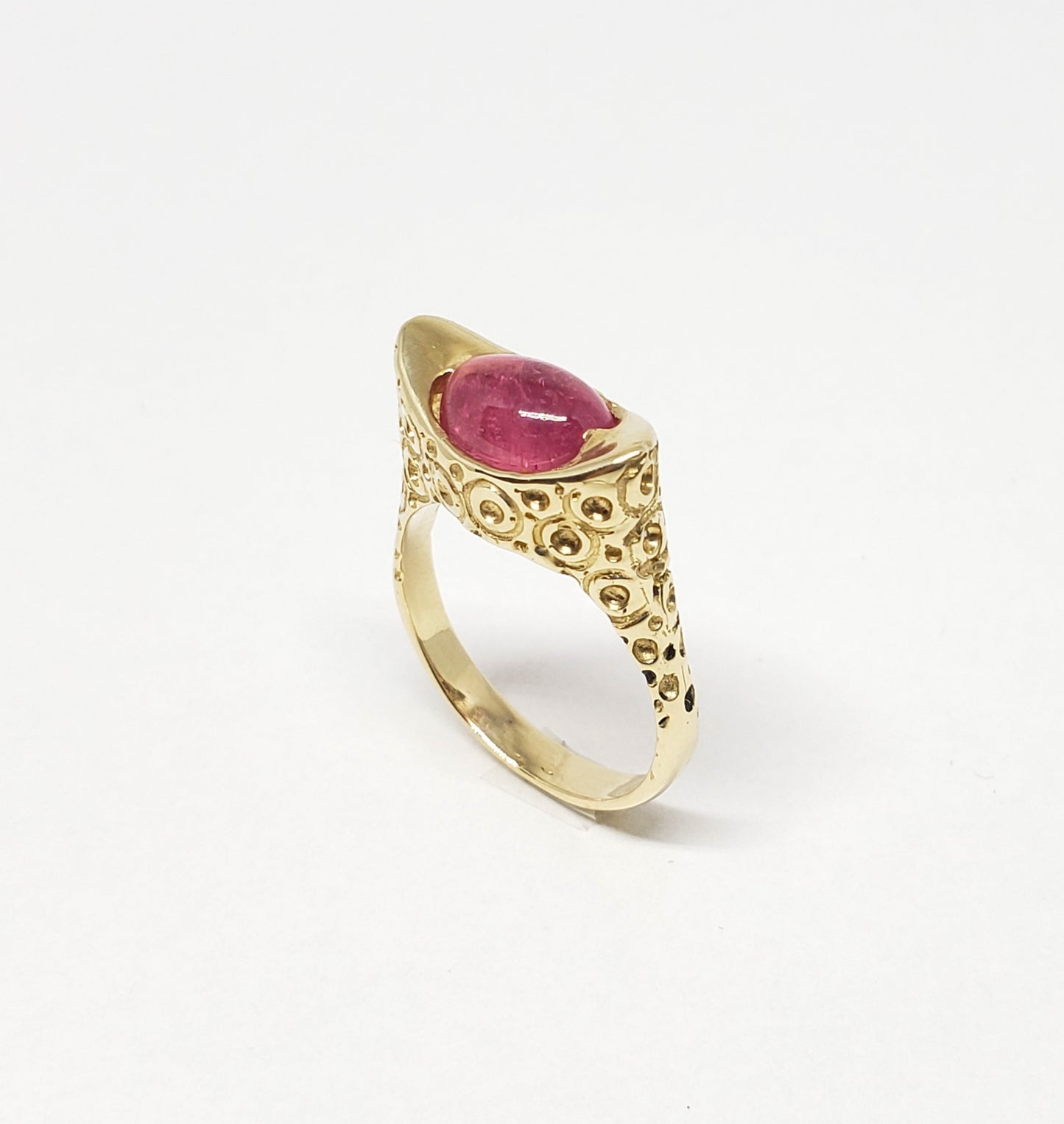 Pink Tourmaline Ring 14k Gold