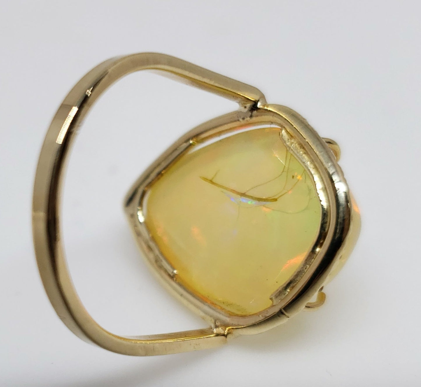 Opal & Diamond Ring 14k Gold #127