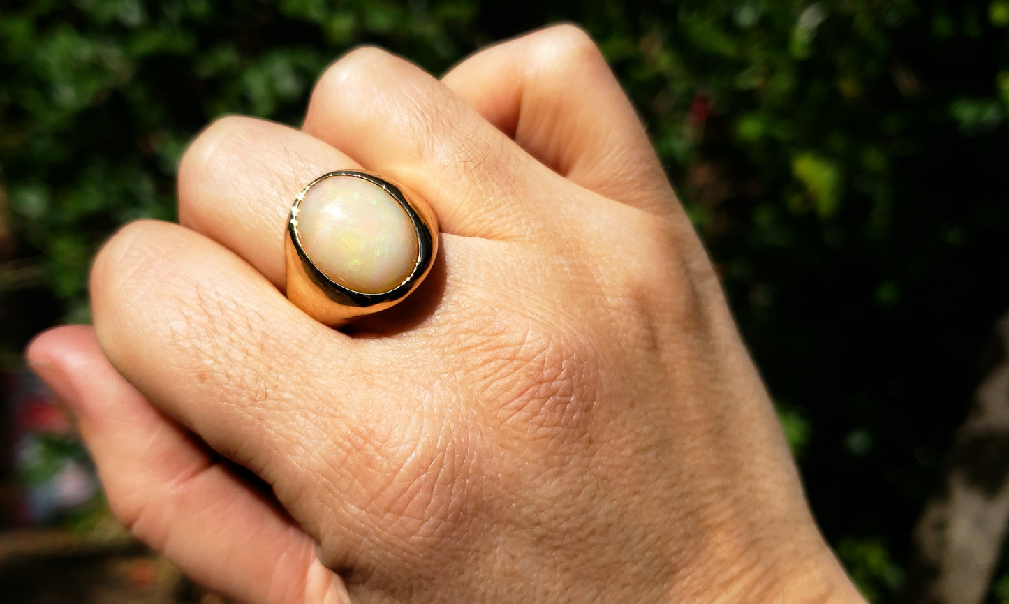 Opal Ring 14 Karat Gold  #133