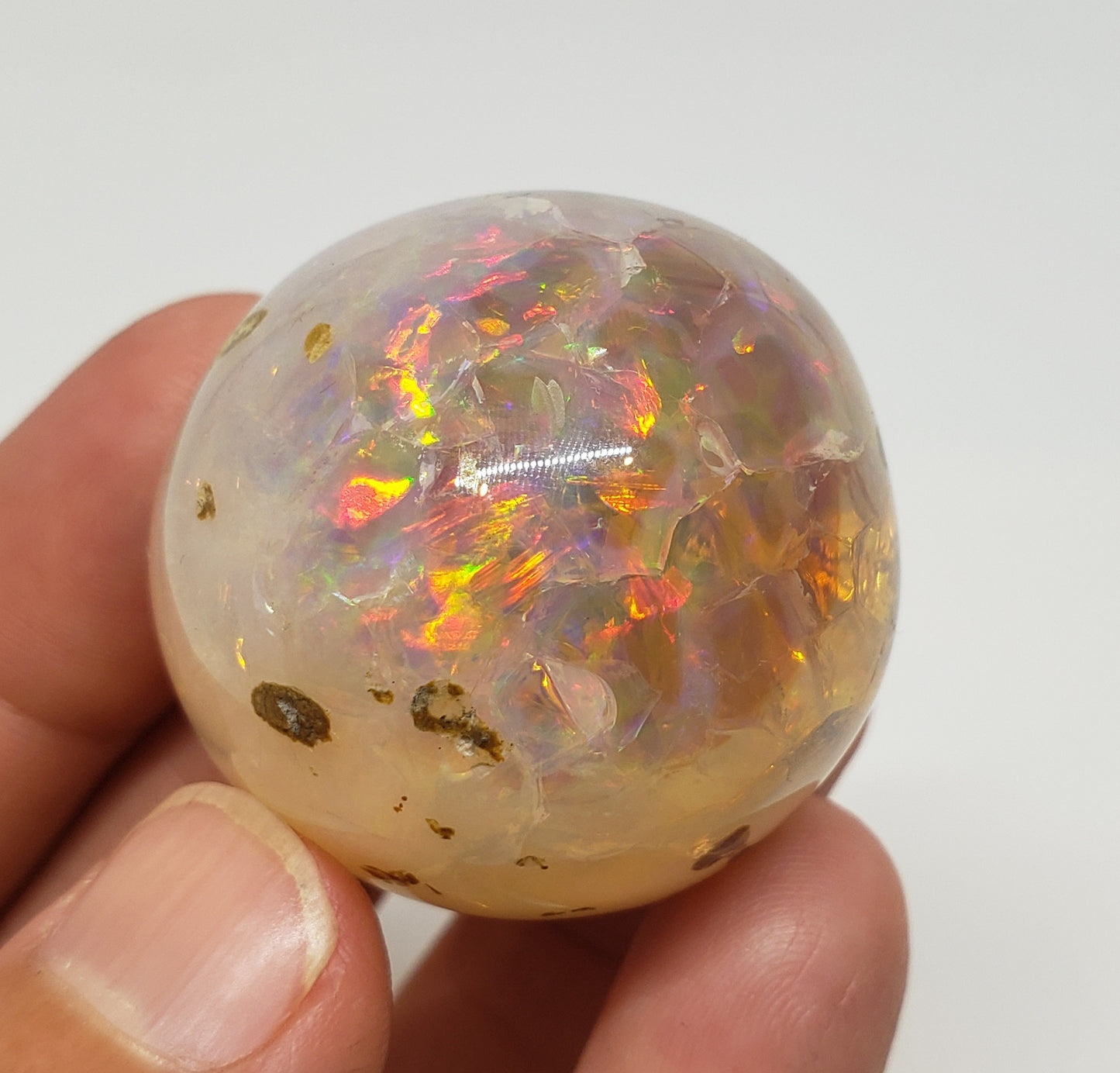 Ethiopian Opal Specimen - Colorful Fire #154