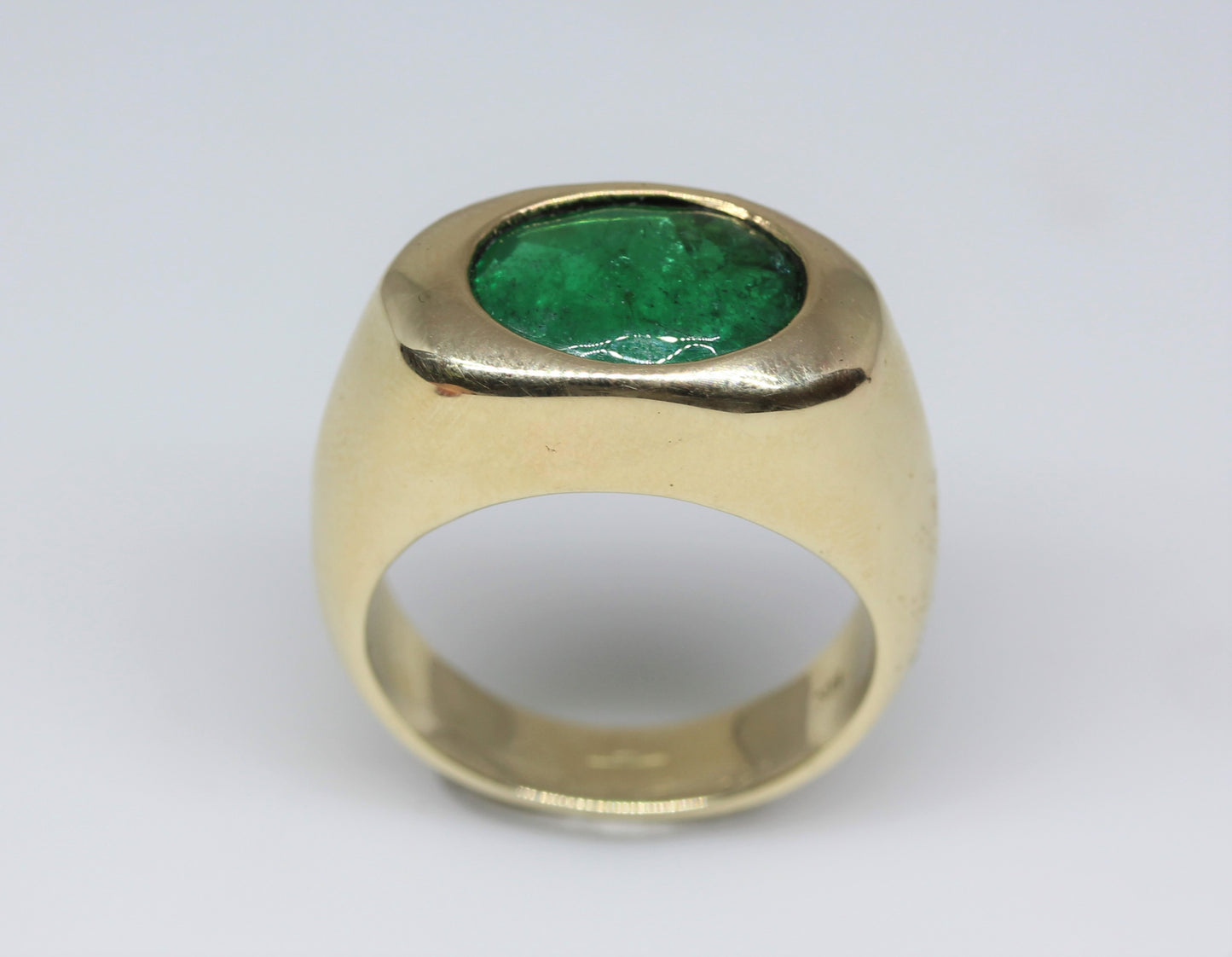 14k Yellow Gold Emerald Ring #252