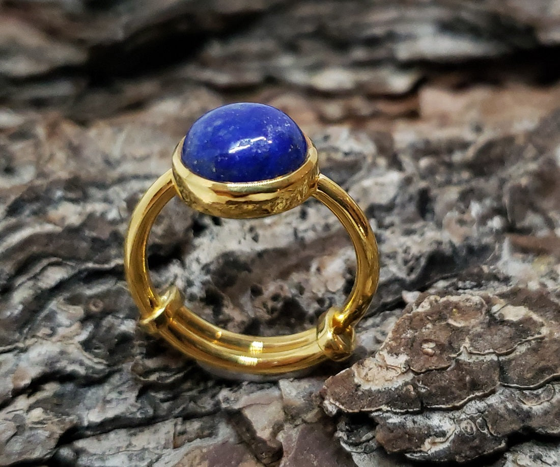 Lapis Lazuli Gold Ring