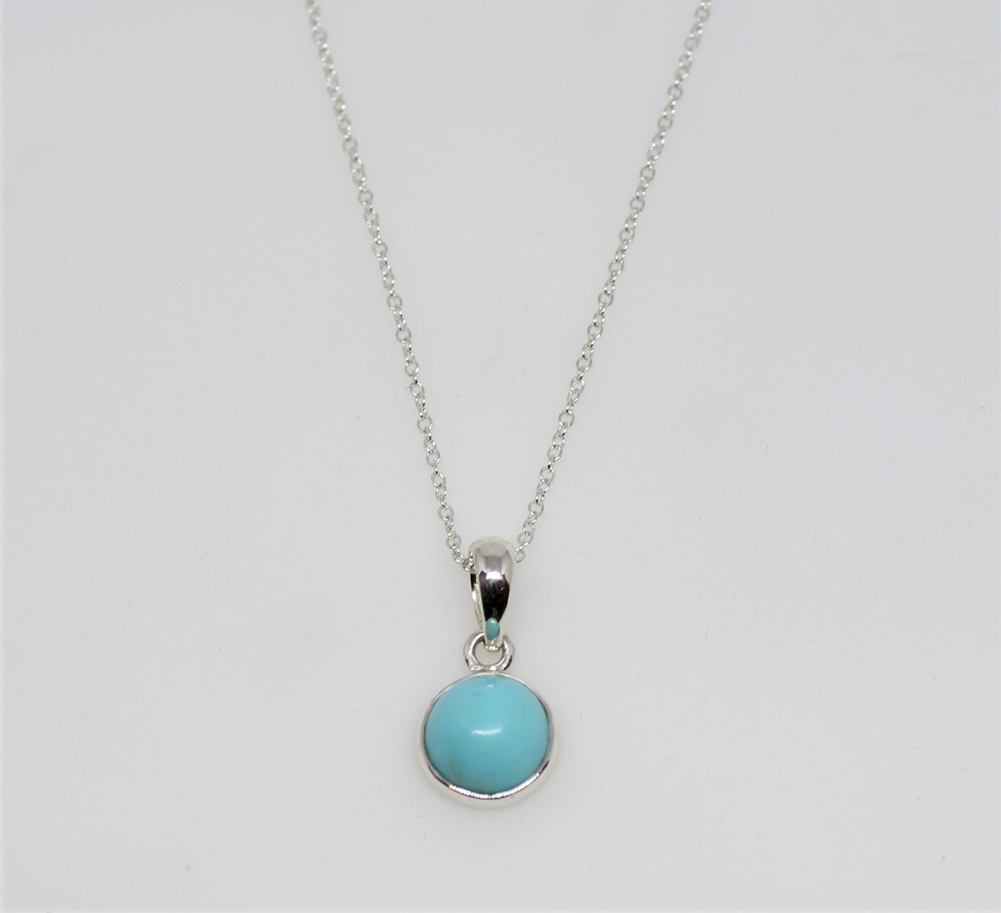 Turquoise Pendant- Sterling Silver - Joy#205