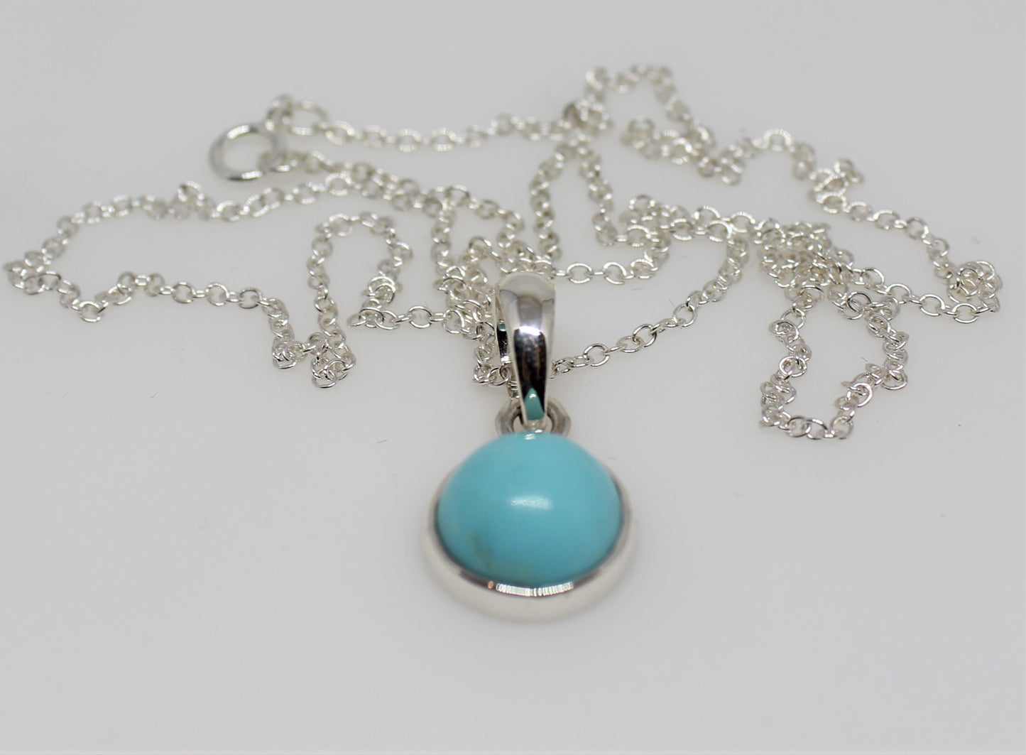 Turquoise Pendant- Sterling Silver - Joy#205