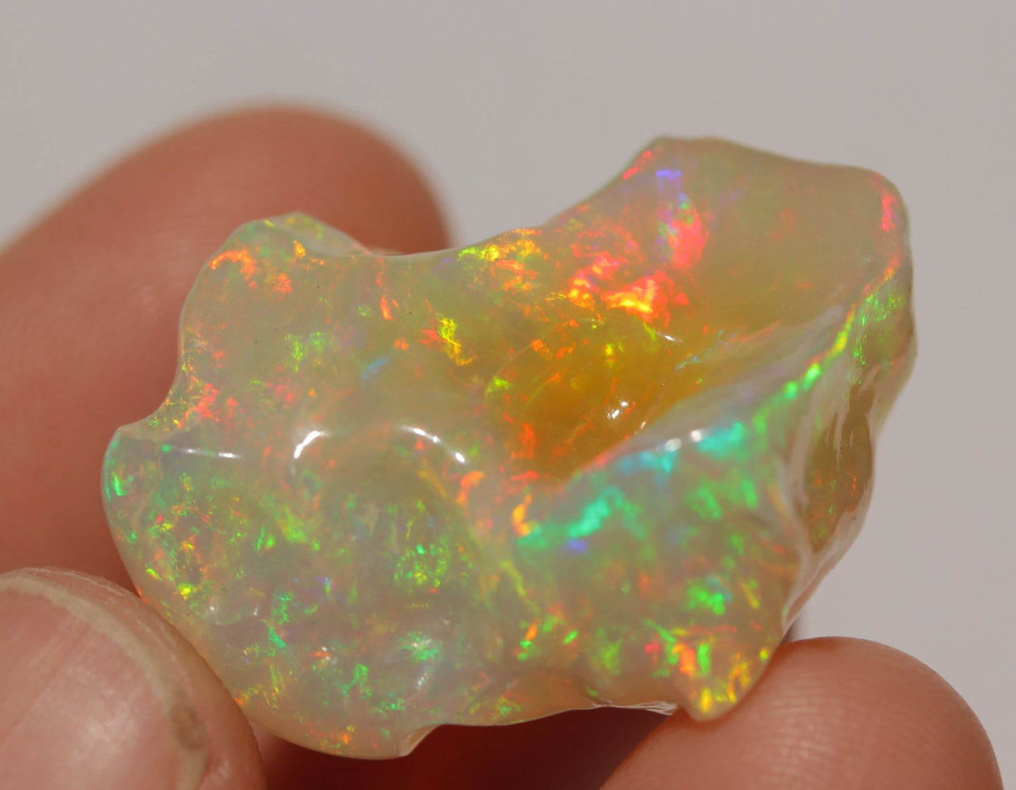 Ethiopian Opal - Natural Loose  Carved Gemstone - 41.0 Carat #1436