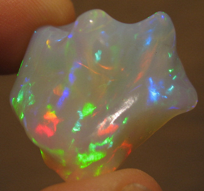 Unique Opal Carving- Bright and Colorful 18.5 Carats #290