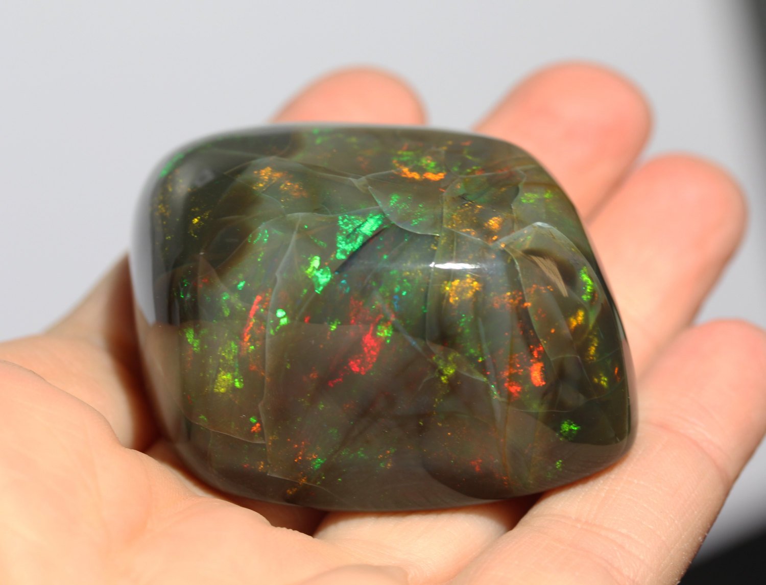 Natural Black Opal Gemstone